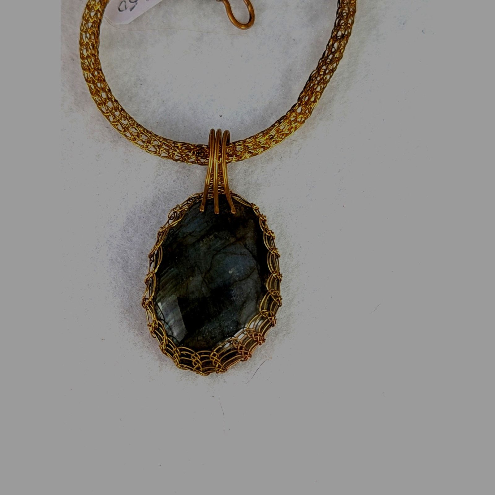 Other Labrodite and aged red brass wirewoven viking knit L to 22" Size ONE SIZE - 5 Thumbnail