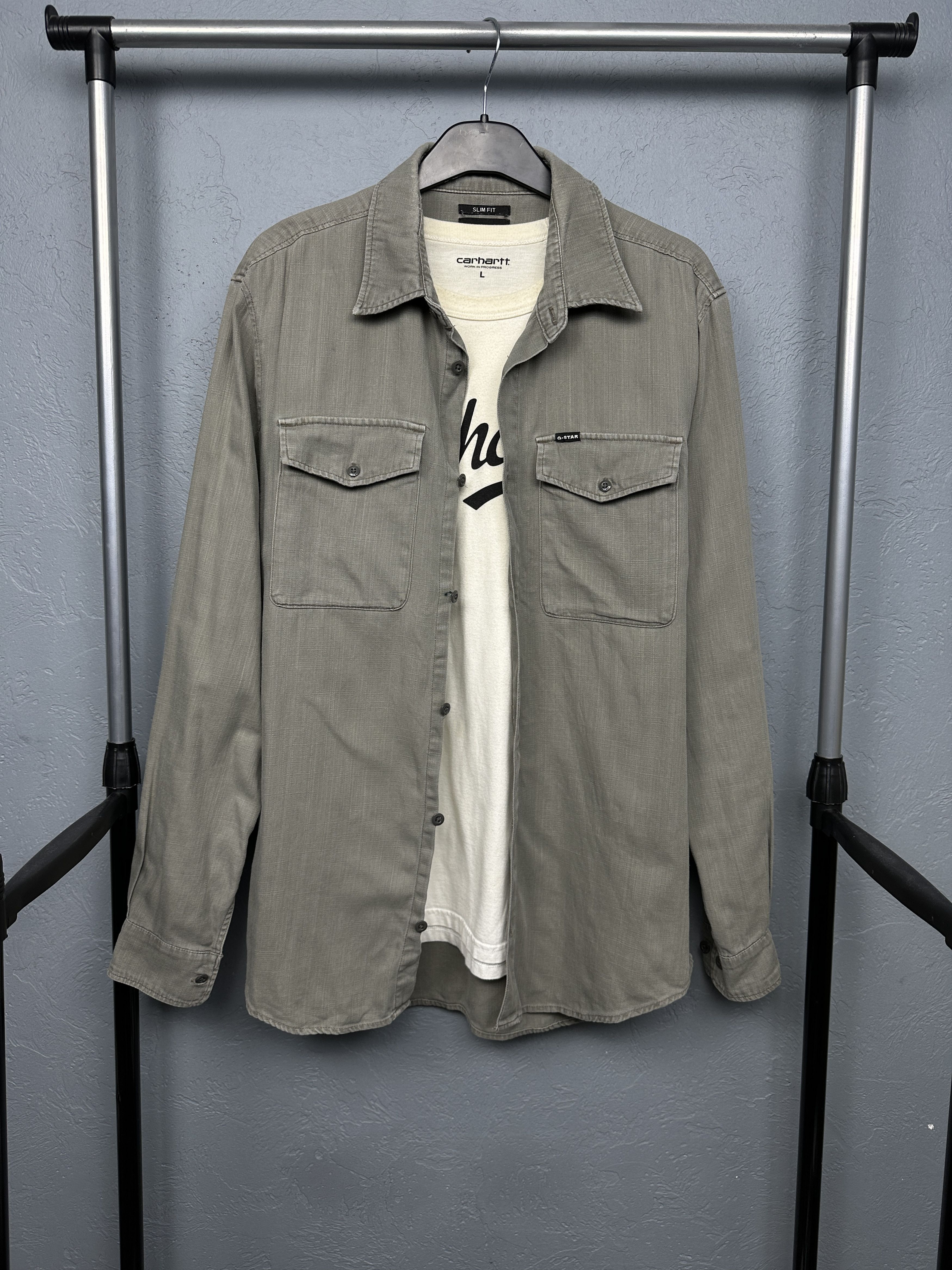 G-Star G Star Raw Mens Marine Slim Denim Shirt Size US L / EU 52-54 / 3 - 1 Thumbnail
