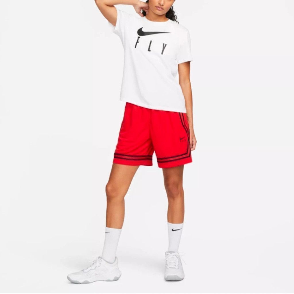 Nike Nike fly loose fit crossover red/black shorts size large Size 32" / US 10 / IT 46 - 3 Thumbnail