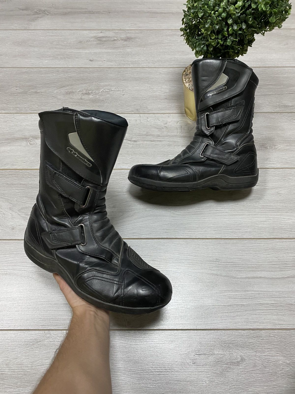 Alpinestars Alpinestars leather MOTO racing boots Size US 13 / EU 46 - 1 Thumbnail