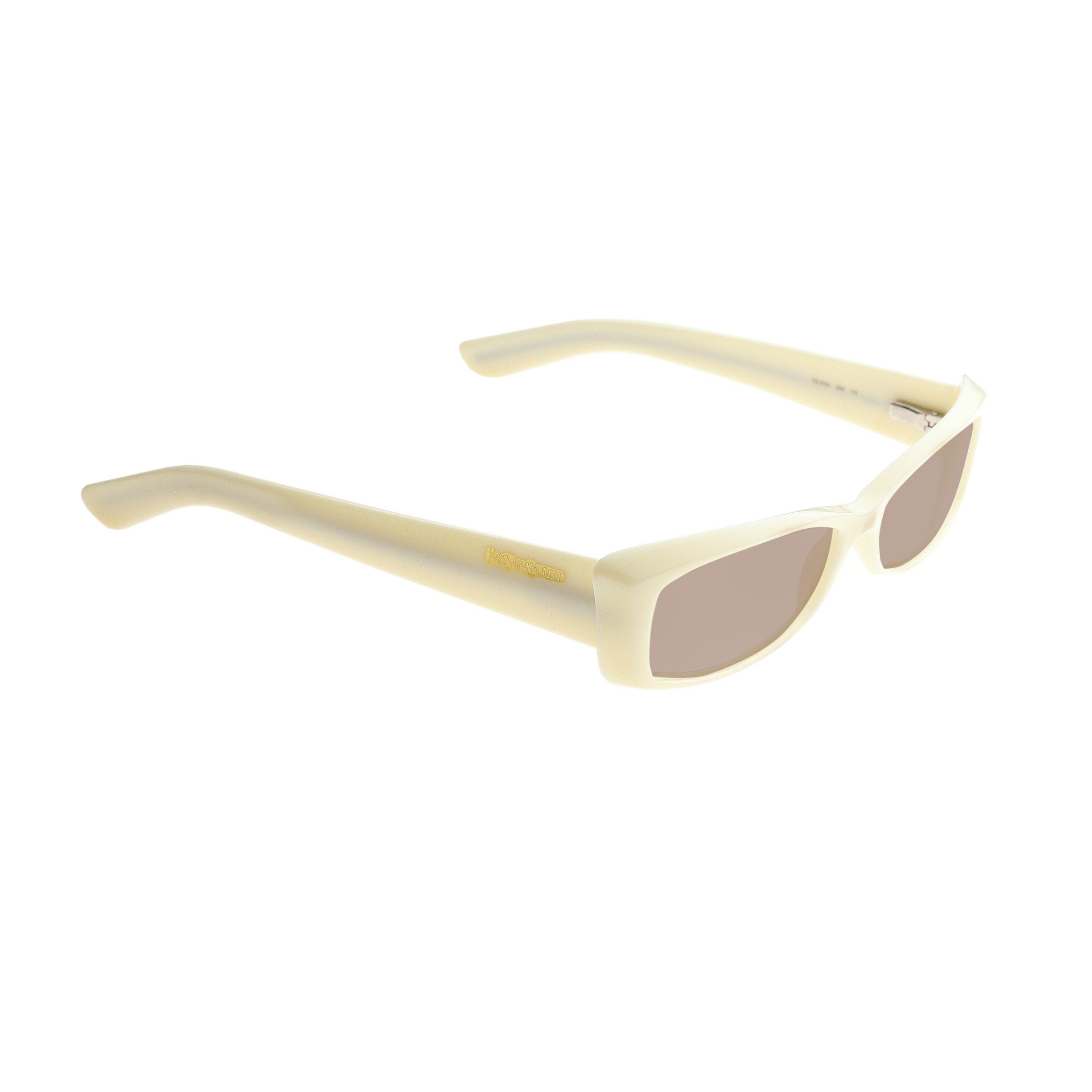 Yves Saint Laurent Yves Saint Laurent '00 Cat-Eye Milky White Sunglasses Size ONE SIZE - 1 Thumbnail