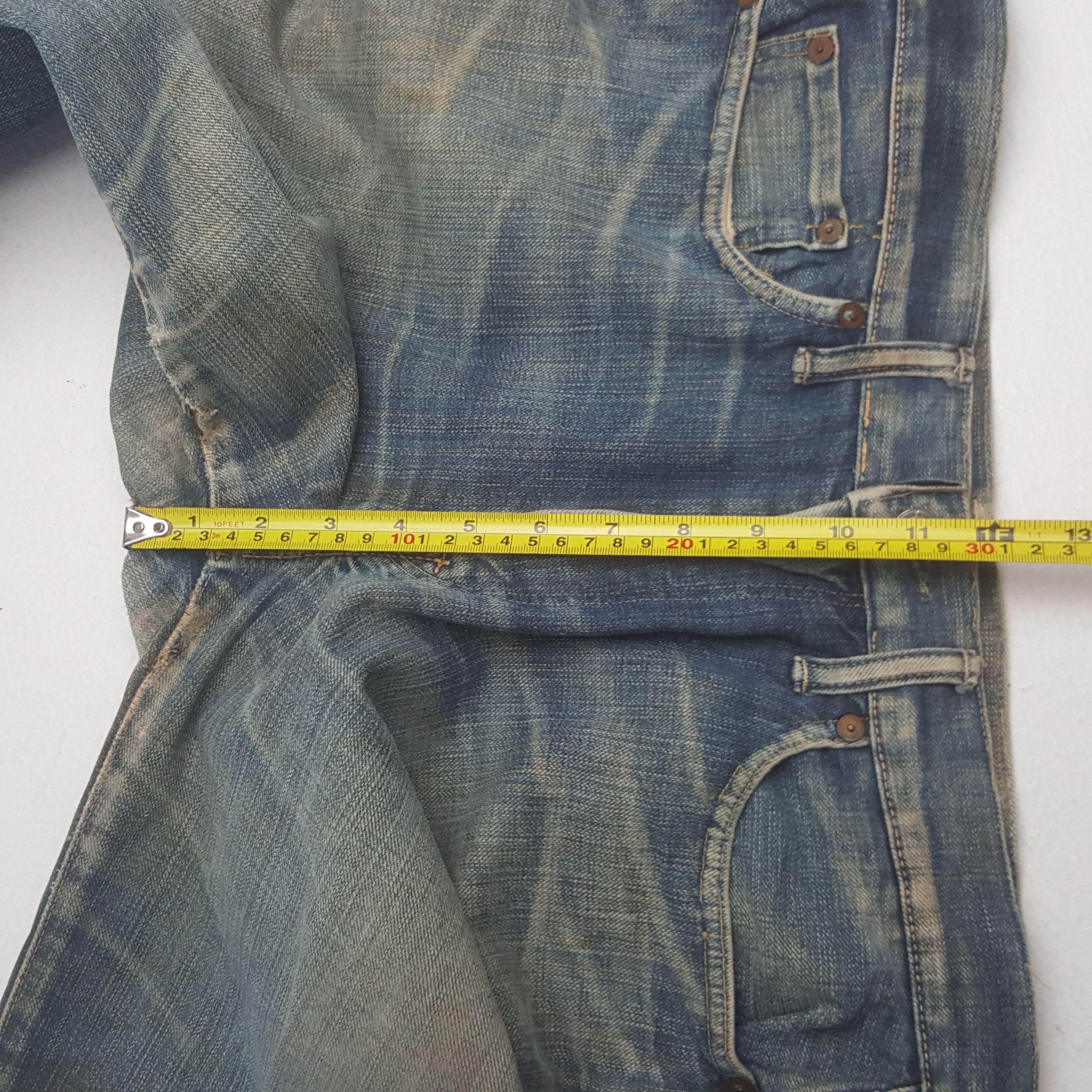 45rpm Vintage 45rpm Japanese Brand Grunge Denim Jeans C318N20 Size US 32 / EU 48 - 10 Thumbnail