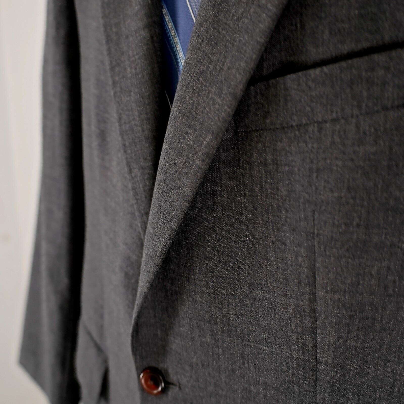 Chaps Chaps Ralph Lauren Wool Gray 2 Button Blazer 42R Size 42R - 4 Thumbnail