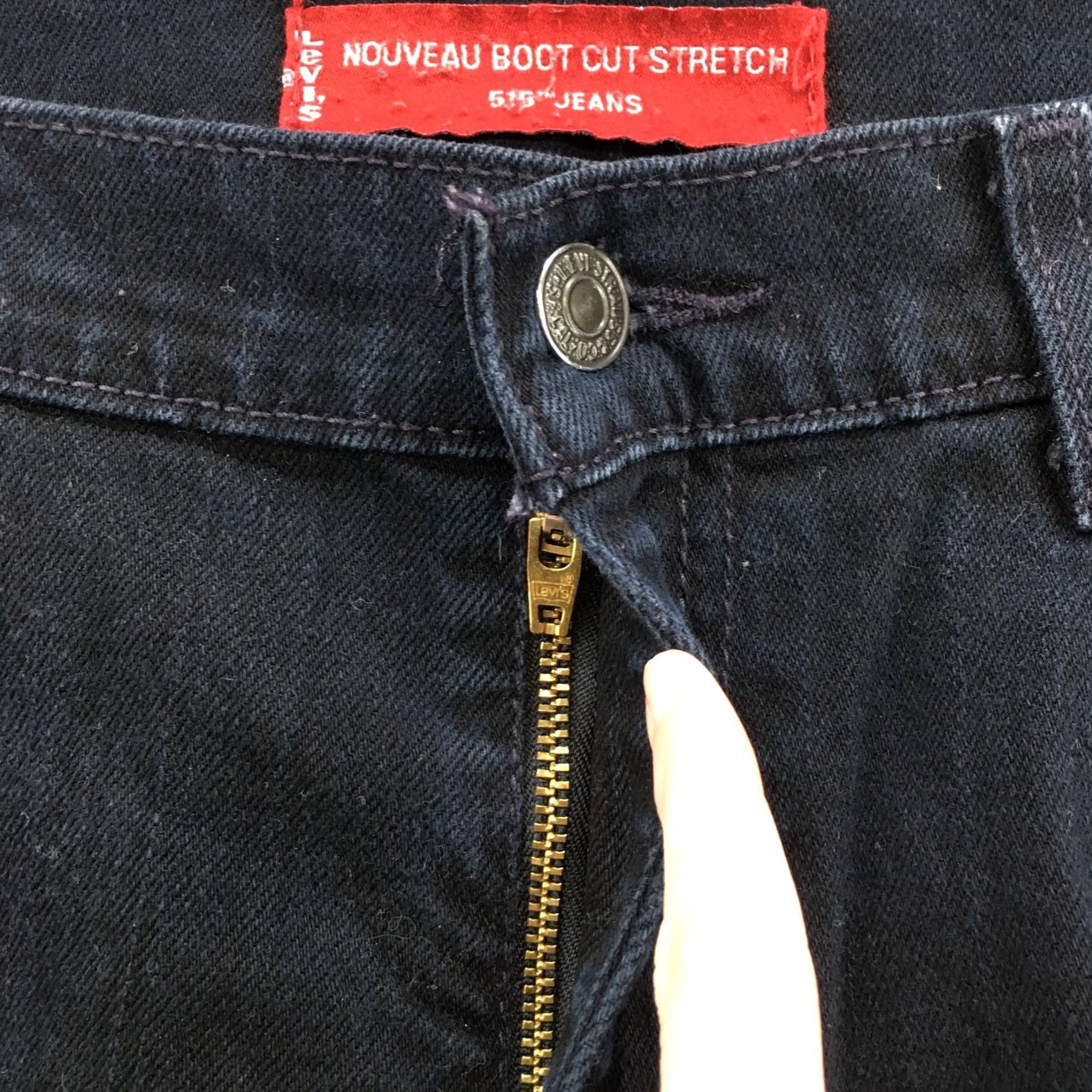 Denime Nouveau 515 Bootcut Jeans Womens 12s Blue Denim Mid Rise Zip Fly Stretch Denim Jeans Women Regular 34x30 Blue Size 34" / US 12 / IT 48 - 3 Thumbnail