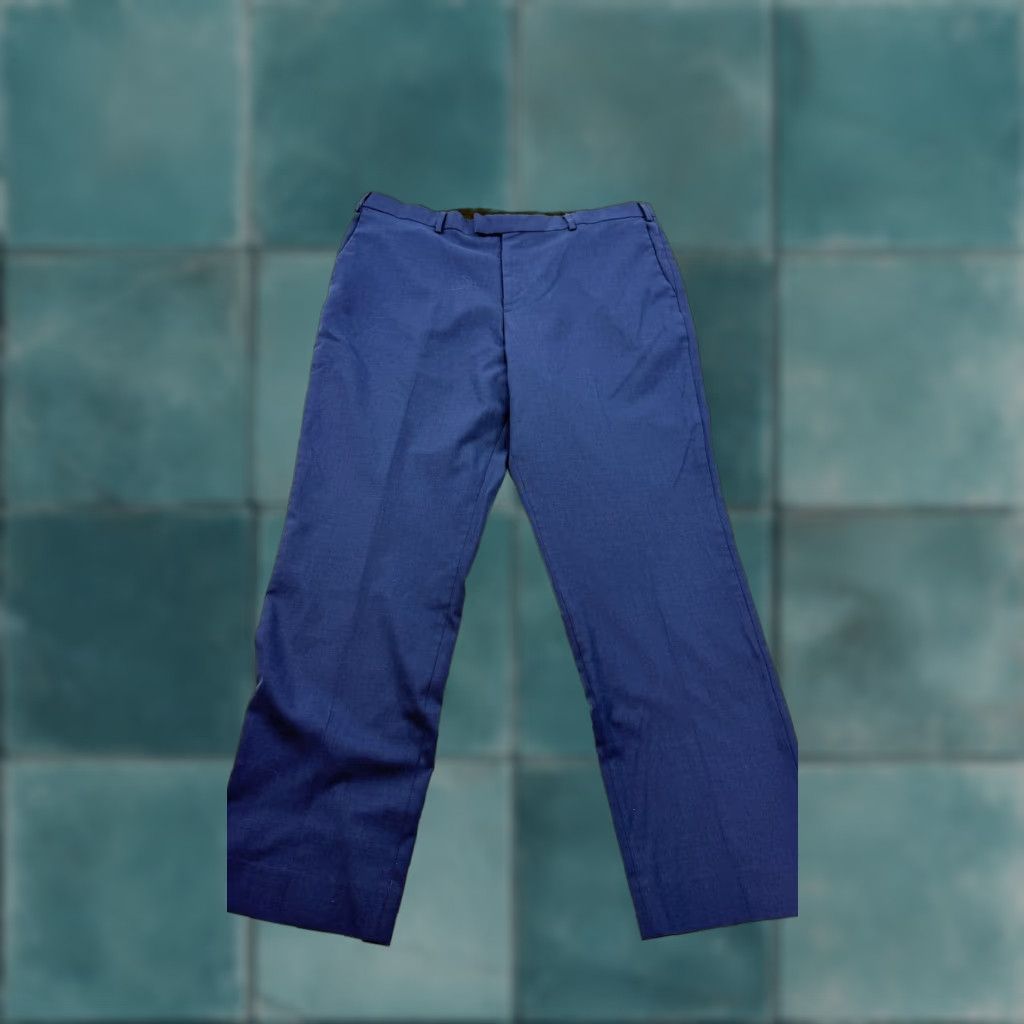 Banana Republic Banana Republic Pants Mens 38x32 Blue Slim Fit Dress Slacks Stretch Flat Front Size US 38 / EU 54 - 1 Thumbnail