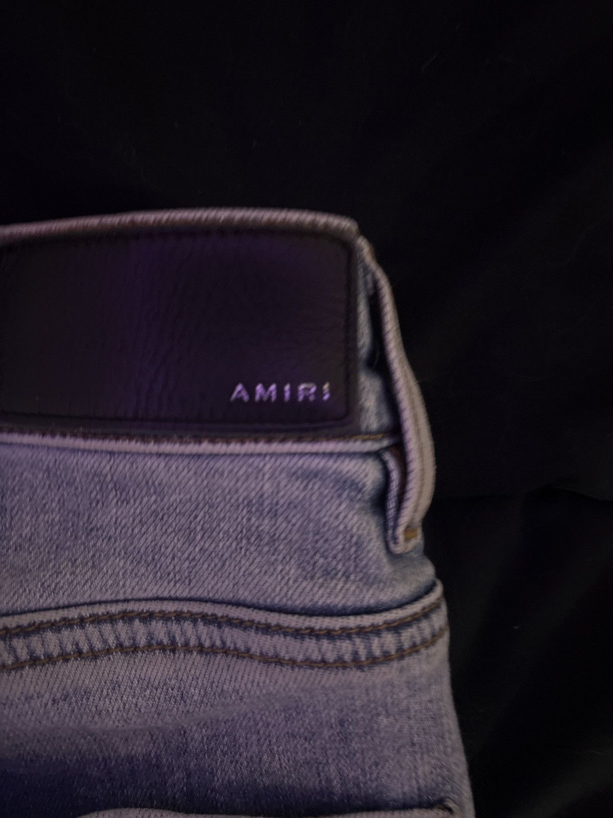 Amiri AMIRI Pajama Art Patch Skinny Jeans Size US 34 / EU 50 - 2 Thumbnail
