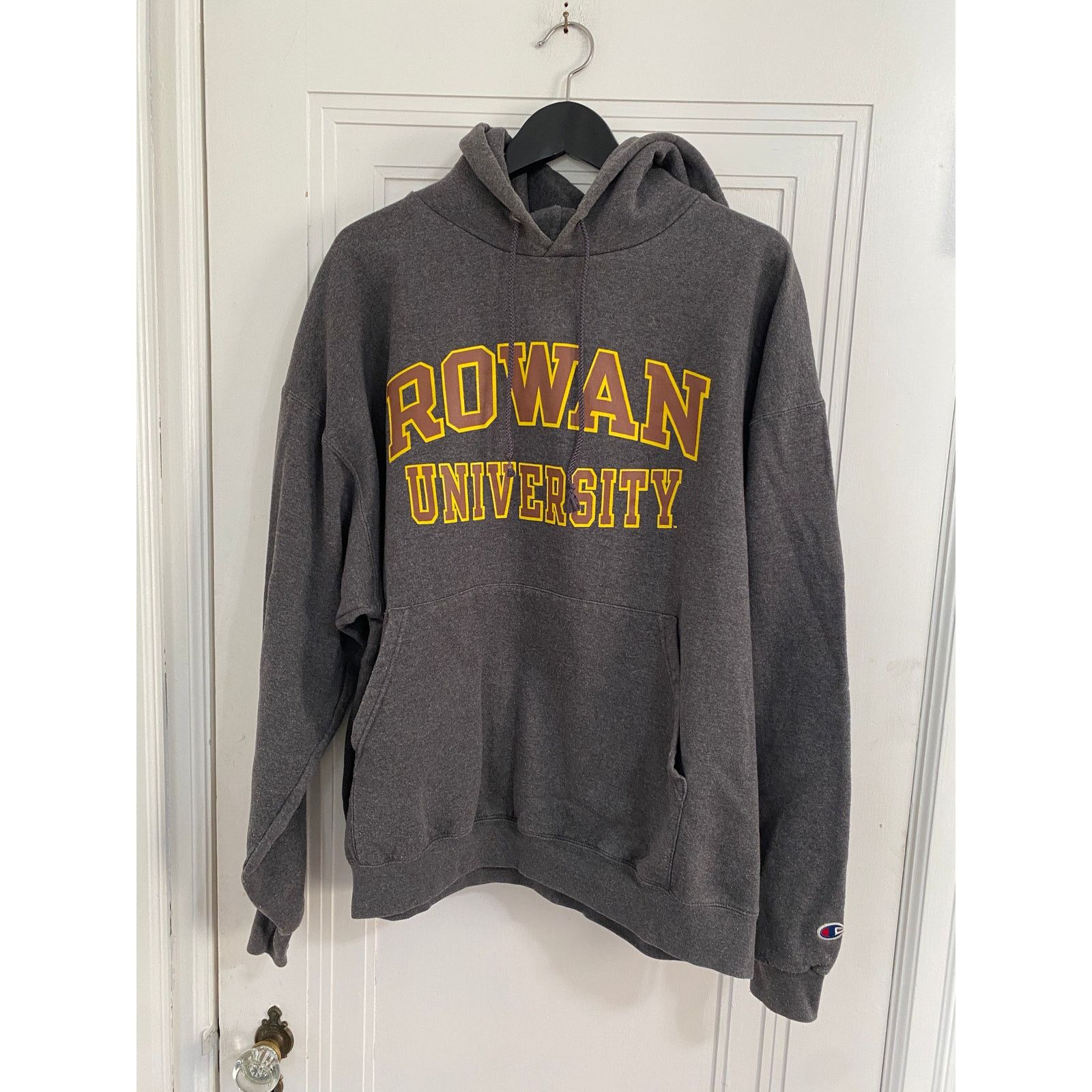 Champion Rowan University Profs Gray Hoodie Sweatshirt Size XXL Grailed