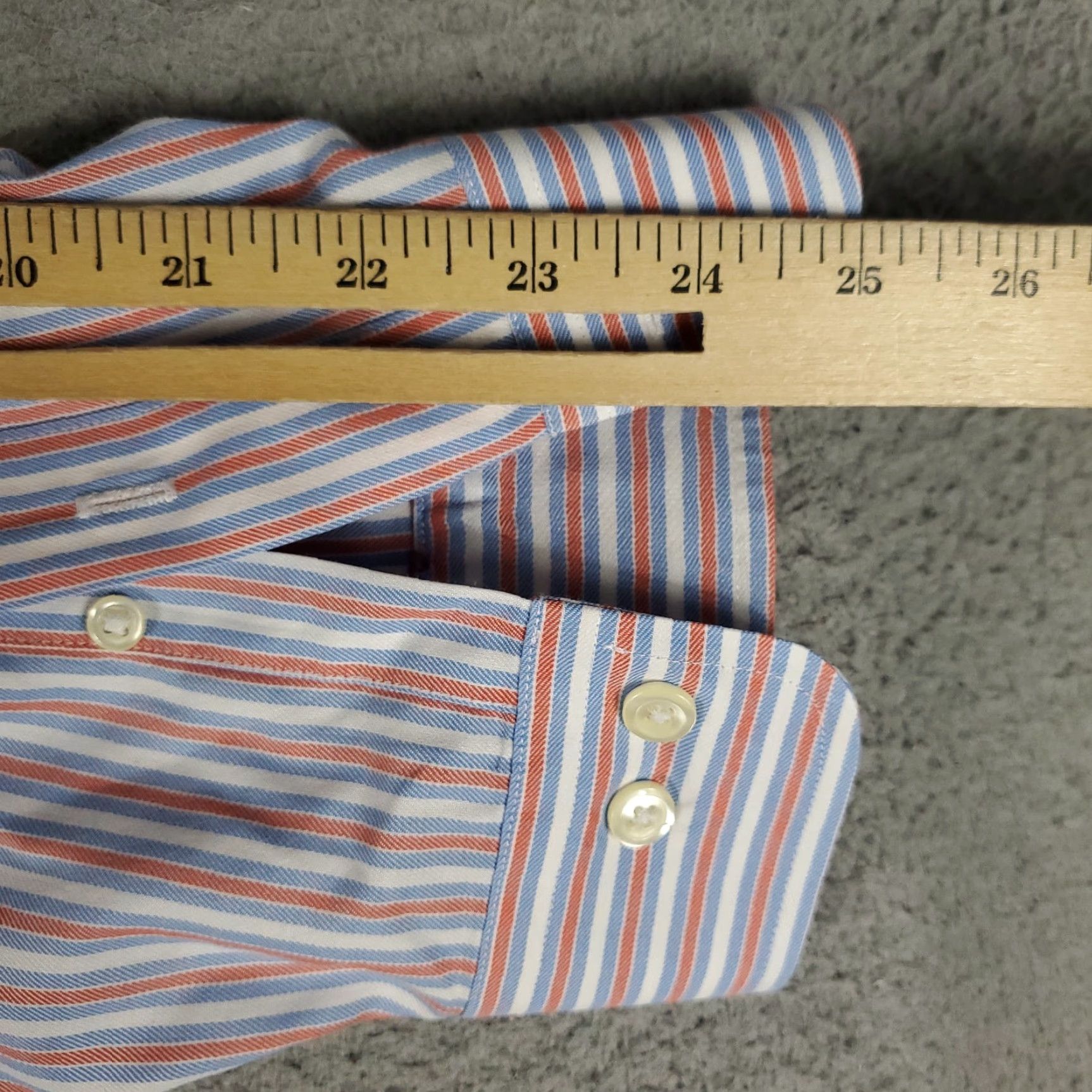 Brooks Brothers Brooks Brothers Shirt Mens 2XL Blue Striped Button-Up Long Sleeve Shirt Size US XXL / EU 58 / 5 - 6 Thumbnail