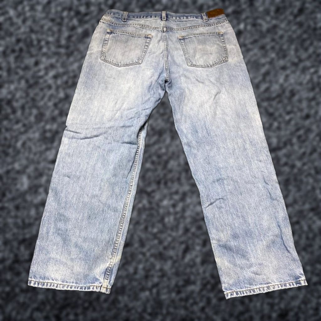 Denime Kirkland Jeans Mens 36x30 Blue Denim Light Wash Straight Leg Distressed Jeans Size US 36 / EU 52 - 1 Thumbnail