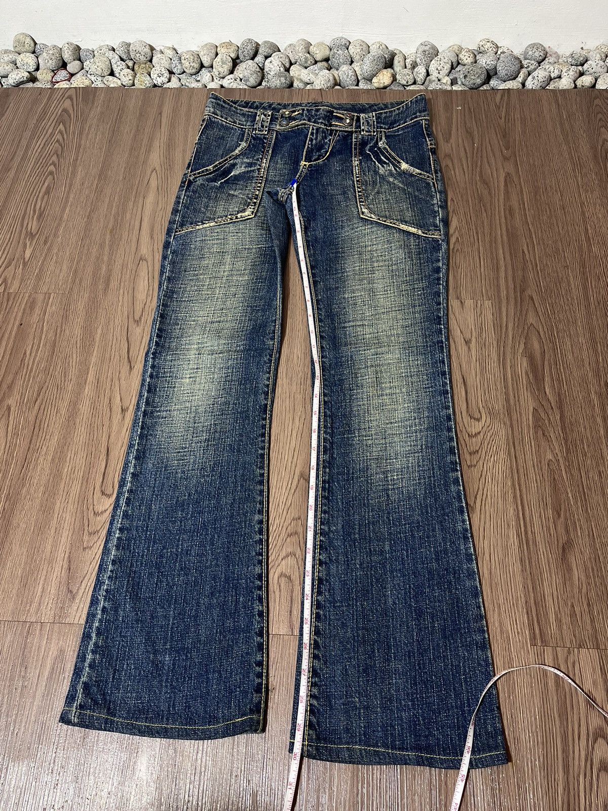 20471120 × If Six Was Nine × Japanese Brand The Bonaventure Vintage fatigue flare mudwash jeans Size US 30 / EU 46 - 18 Thumbnail