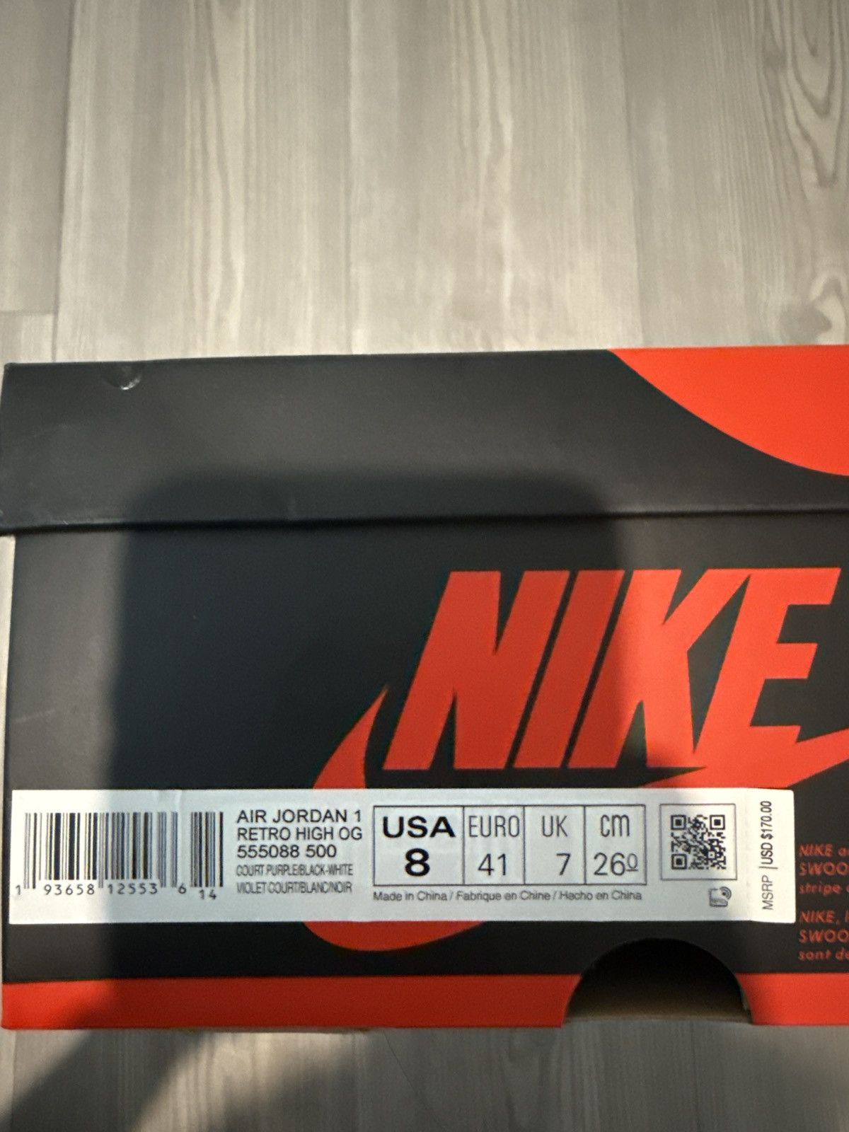 Jordan Brand Jordan 1 court purple Size US 8 / EU 41 - 8 Thumbnail