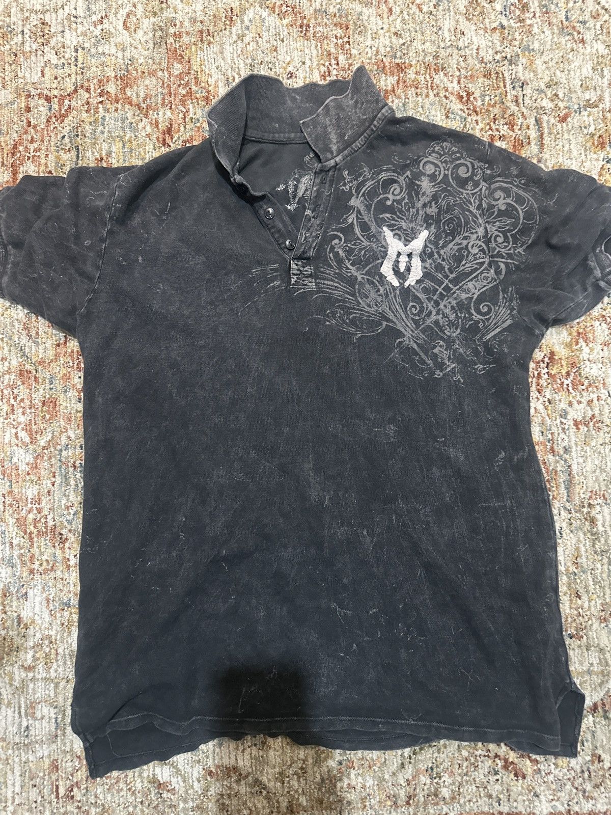 Monarchy y2k polo shirt Size US L / EU 52-54 / 3 - 3 Thumbnail