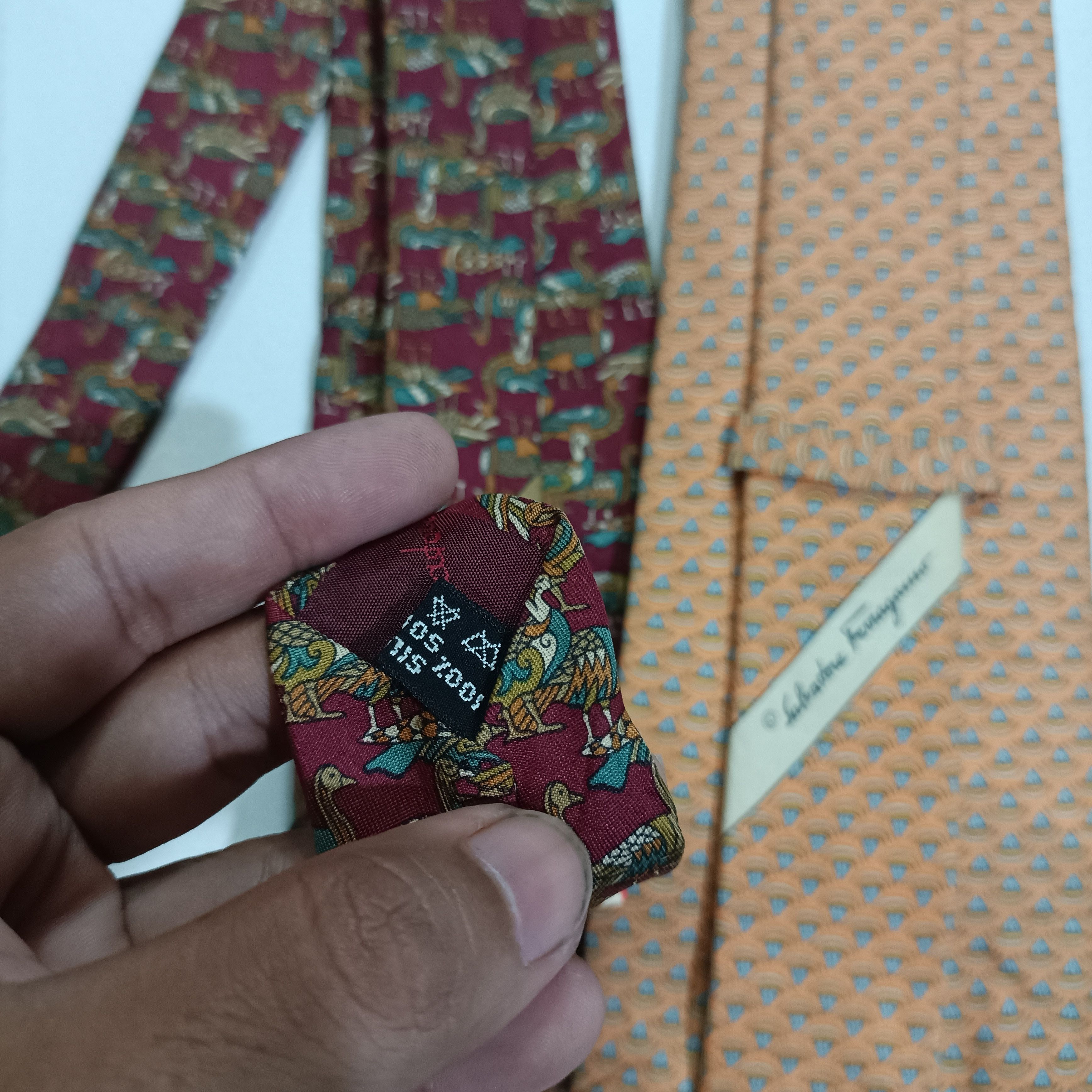 Salvatore Ferragamo Salvatore Ferragamo Tie 100% silk 2 pcs Size ONE SIZE - 9 Thumbnail