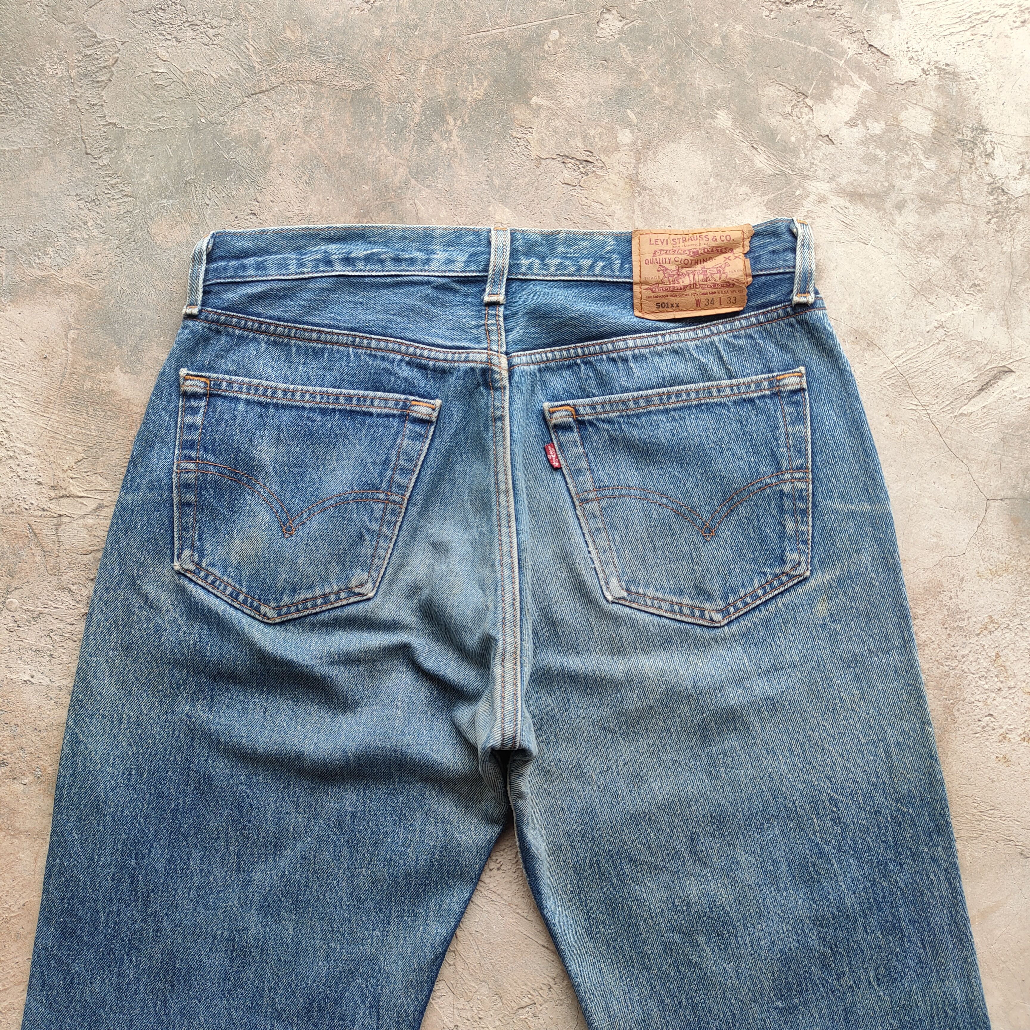 Levi's Vintage Clothing # VINTAGE LEVI'S 501 USA 95' FADED RIPPED JEAN PANTS Size US 32 / EU 48 - 9 Thumbnail