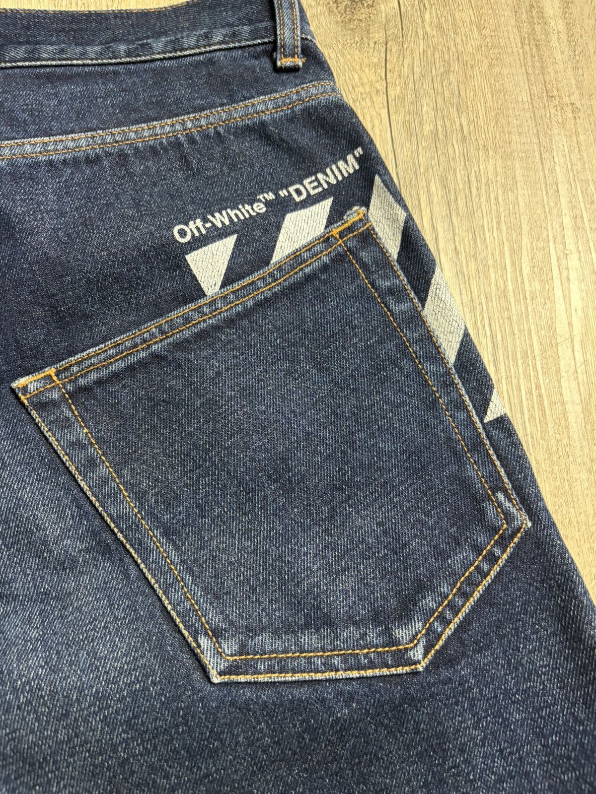 Off-White c/o VIRGIL ABLOH Blue Denim Shorts Size 33 Size US 34 / EU 50 - 5 Thumbnail