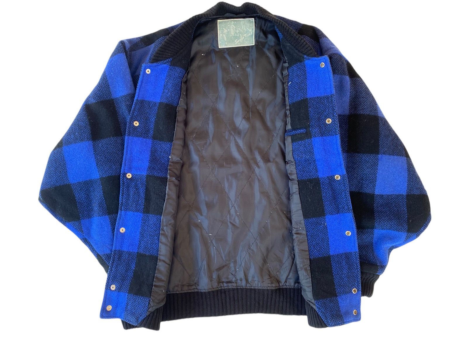Vintage Vtg Sugar Kids Wool Varsity Jacket Size US L / EU 52-54 / 3 - 3 Thumbnail