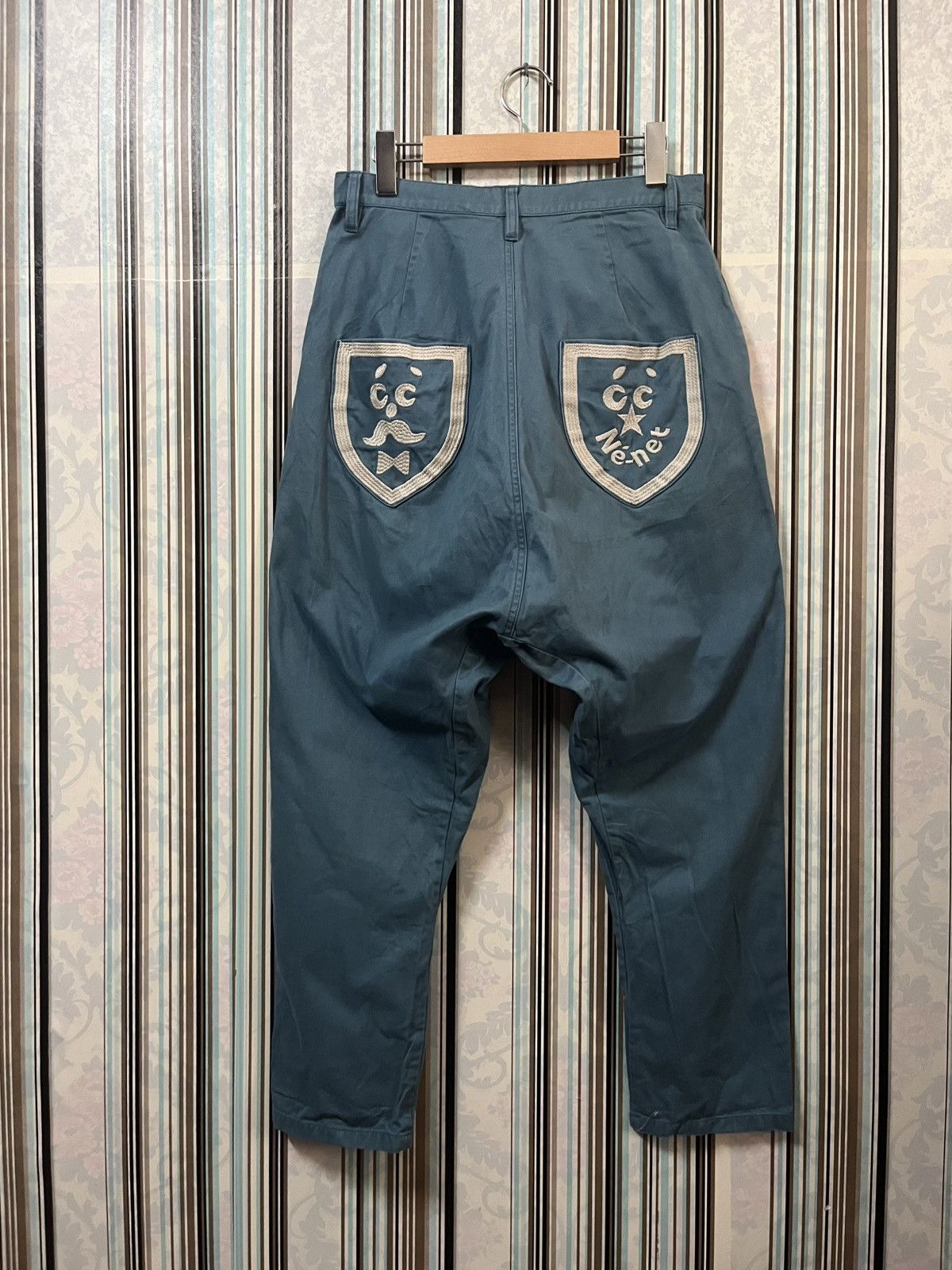 Ne-Net 2000s Iconic issey miyake embroidered pants #I3 Size US 28 / EU 44 - 1 Thumbnail