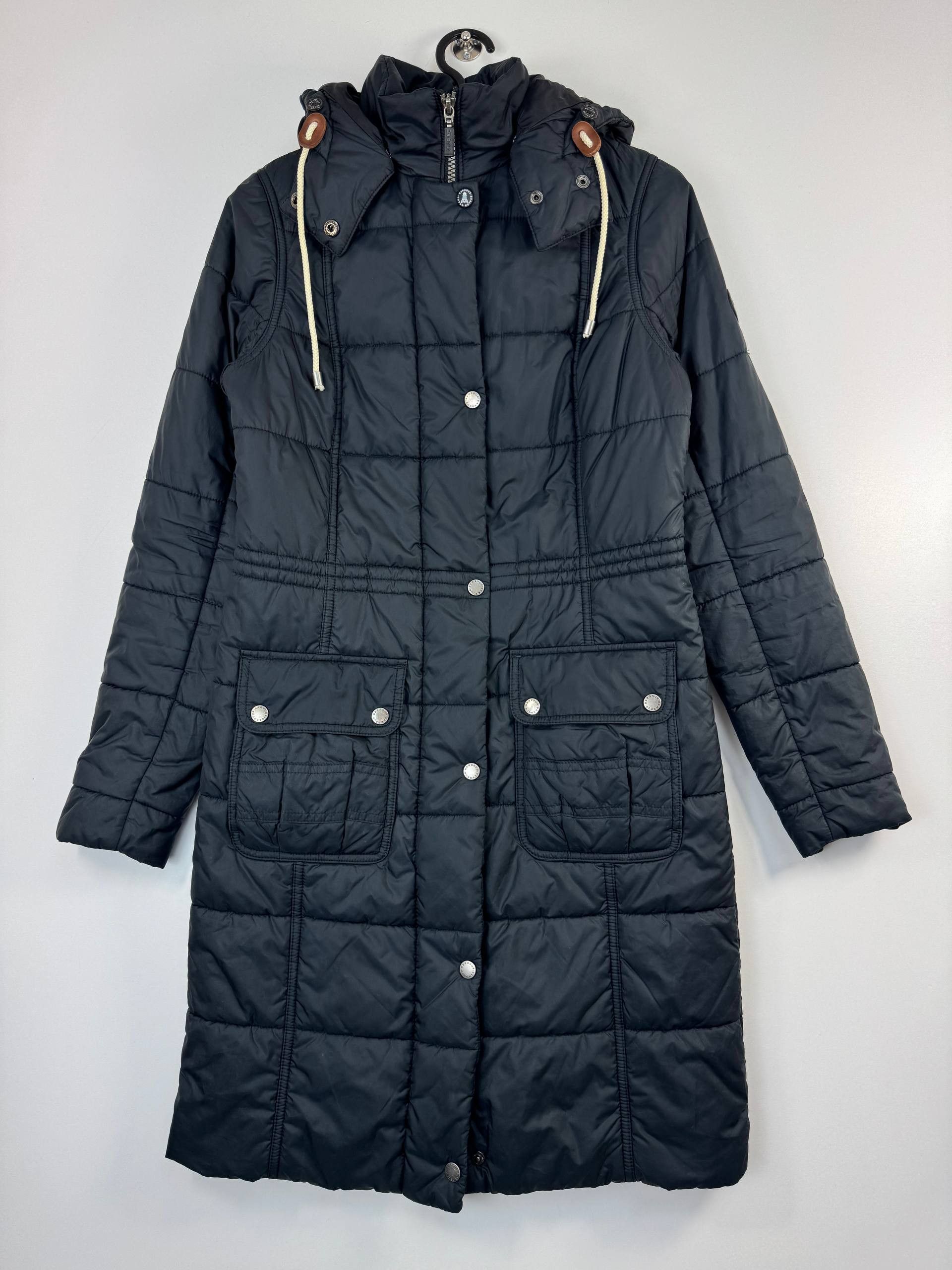 Barbour Barbour Beacon Quilted Hooded Coat Navy Womens Size S Size S / US 4 / IT 40 - 1 Thumbnail