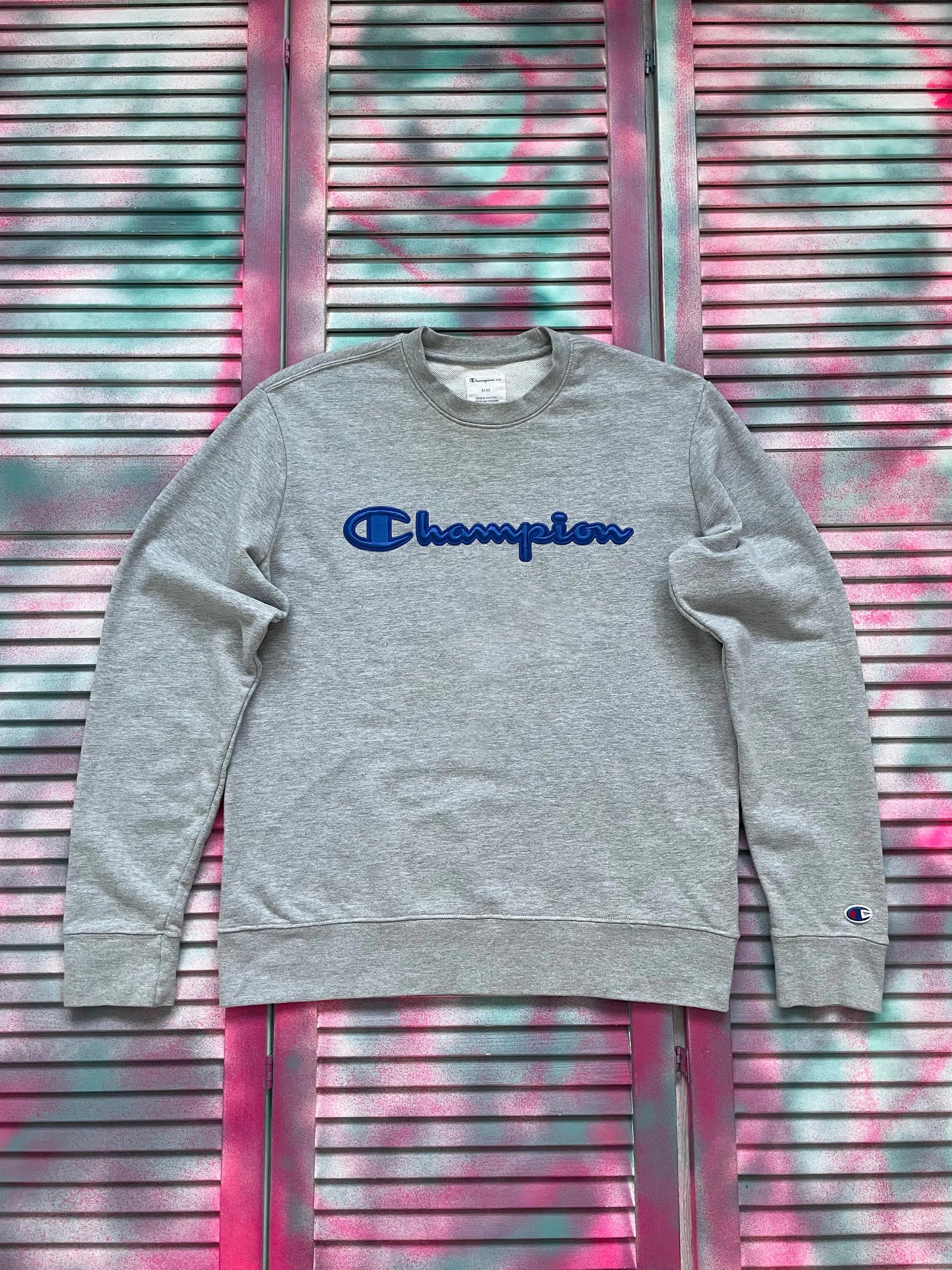 Champion Vintage 90s Champion Big Logo Sweatshirt Size US M / EU 48-50 / 2 - 1 Thumbnail