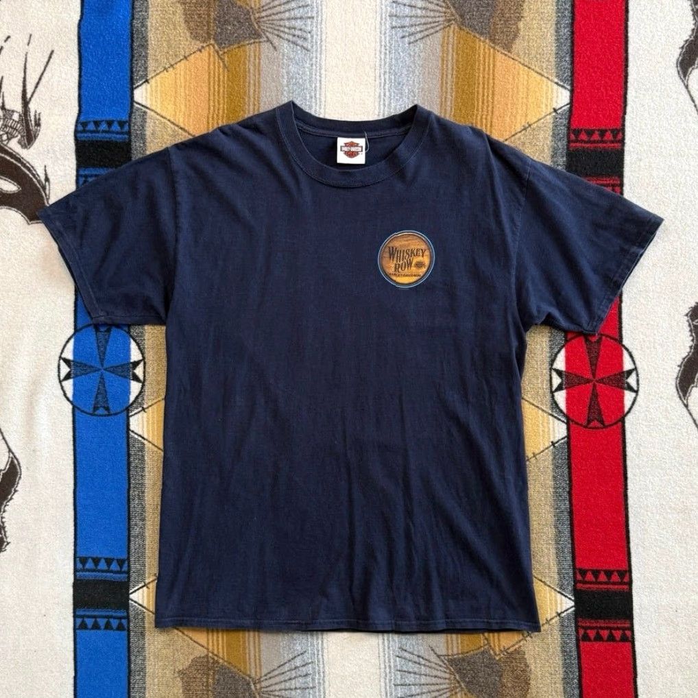 Harley Davidson Harley Davidson Mens T-Shirt Biker Size L Blue Short Sleeve Double Sided Whiskey Row Arizona Size US L / EU 52-54 / 3 - 2 Thumbnail