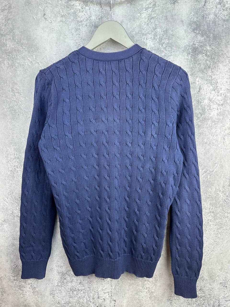 Ralph Lauren Sport Ralph Lauren Sport Vintage Cable Knit Cardigan Navy Sweater Size US L / EU 52-54 / 3 - 2 Thumbnail