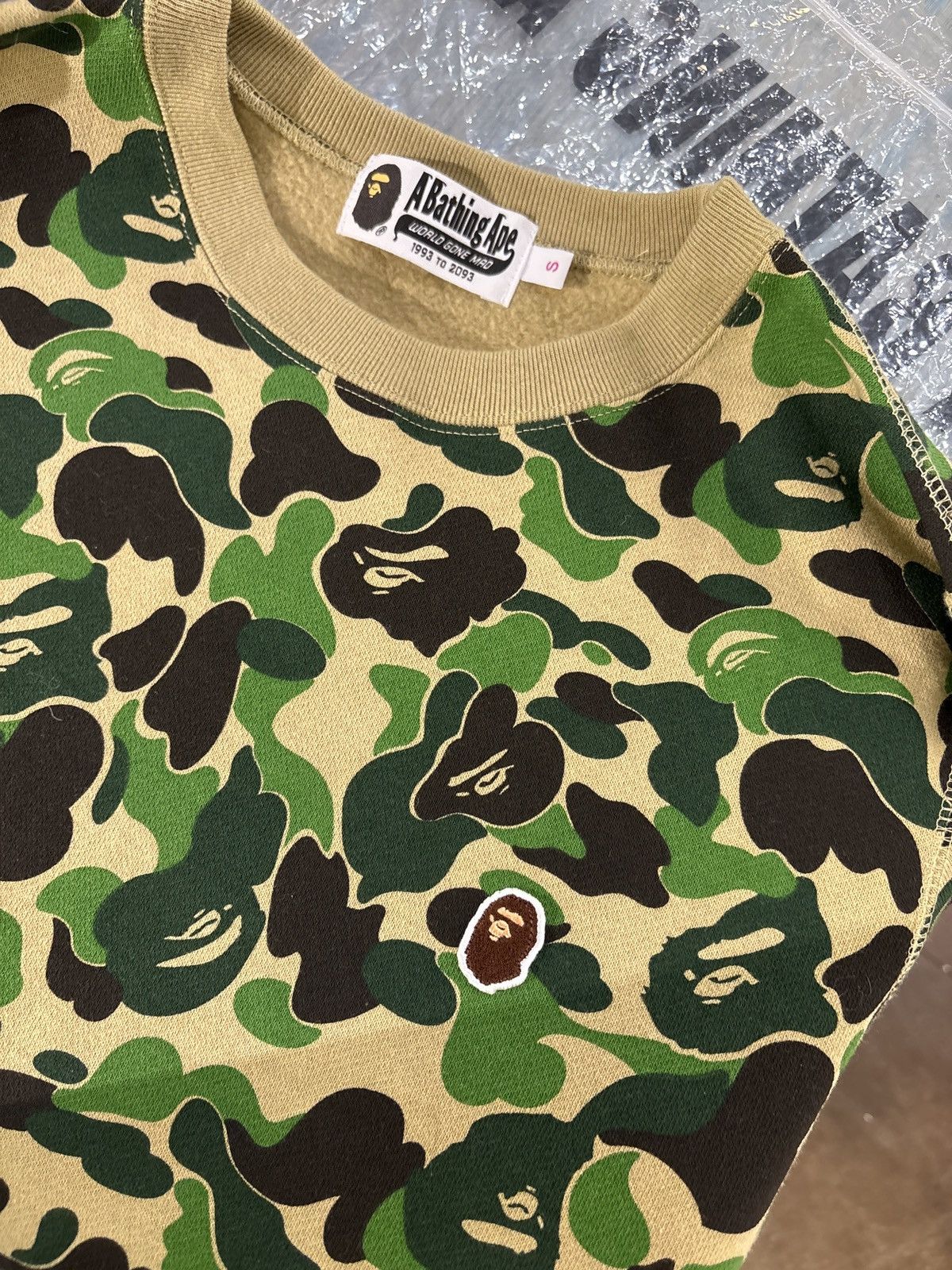 Bape Bape Camo Ape Head Crewneck Size Small 💚 Size S / US 4 / IT 40 - 3 Thumbnail