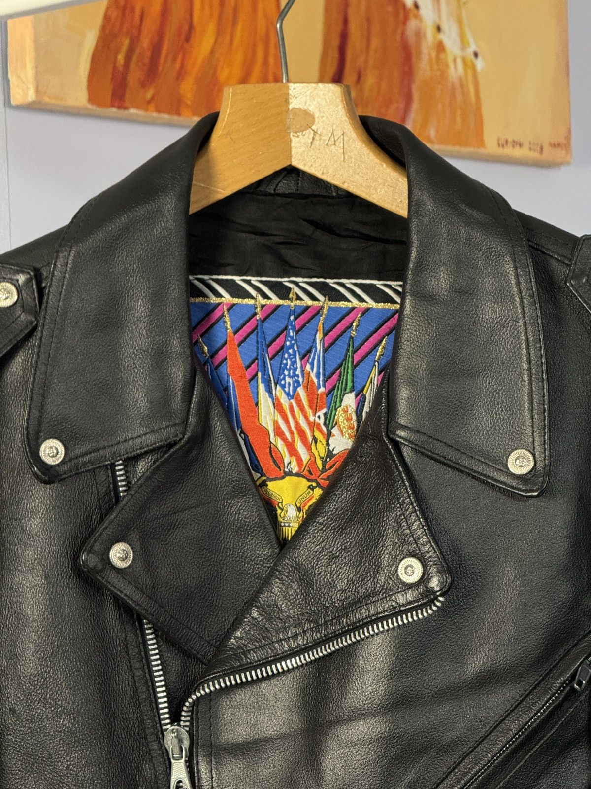 Versace Vintage Versace Jeans Couture Biker Leather Crop Jacket Size US M / EU 48-50 / 2 - 8 Thumbnail