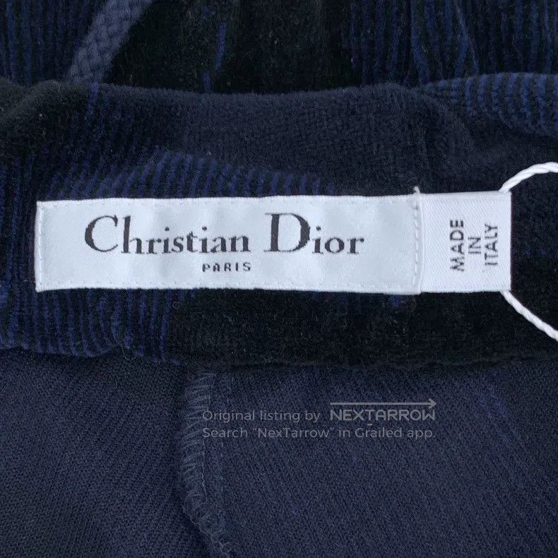 Dior Dior SizeXS Dark blue logo letter inlaid cotton drawstring Size 25" / US 0 / IT 36 - 5 Thumbnail