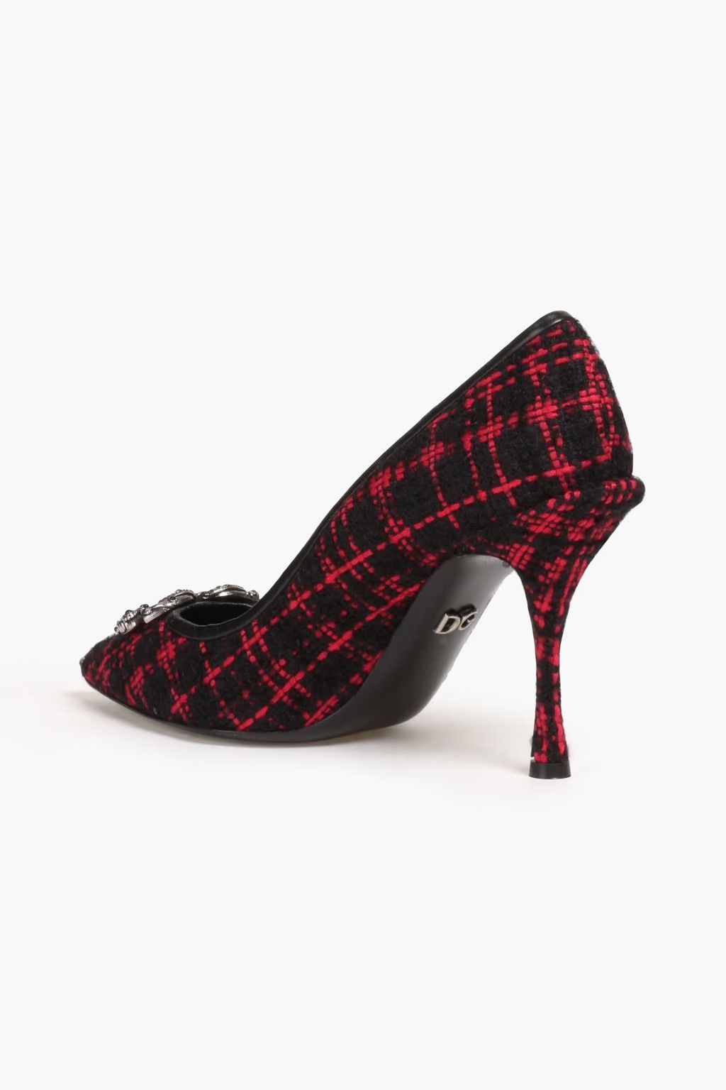 Dolce & Gabbana o1y0925 Spool Heel Pumps in Black/Red Size US 6 / IT 36 - 2 Thumbnail