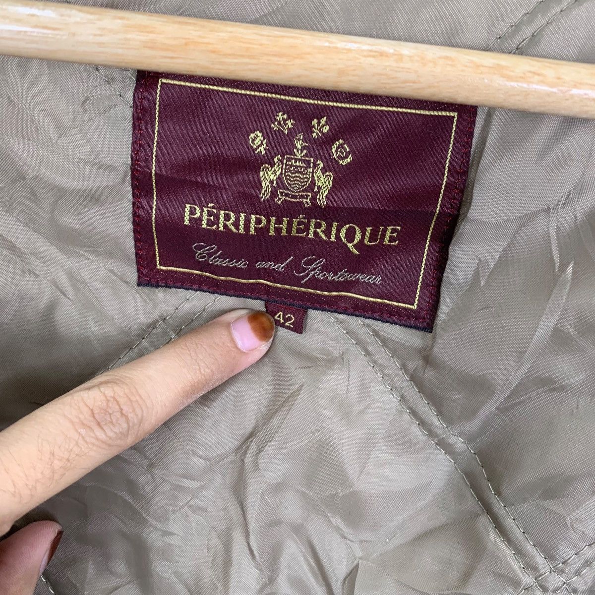 Vintage Vintage PERIPHERIQUE JAPAN Double Breasted Pea Coat Parka Size XXL / US 16-18 / IT 52-54 - 7 Thumbnail
