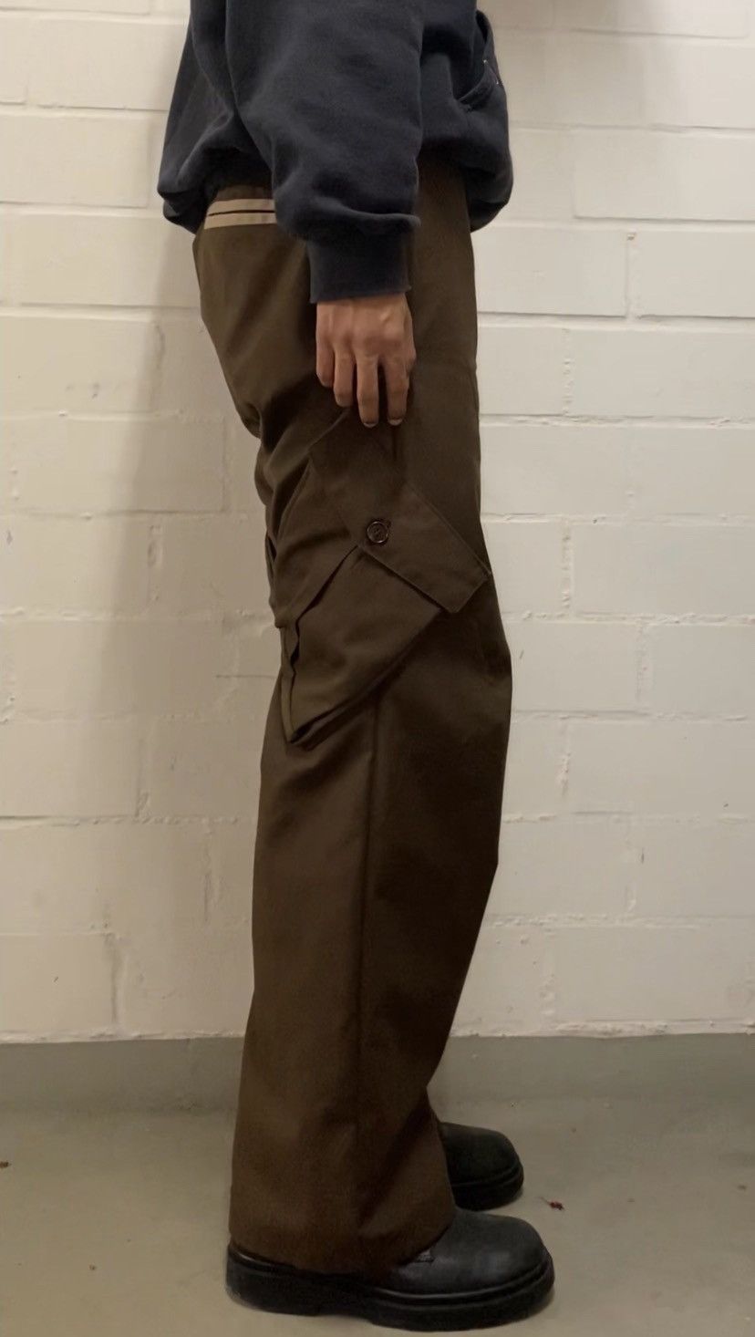 Handmade Curved Knee Dart Cargo Trousers Grailed