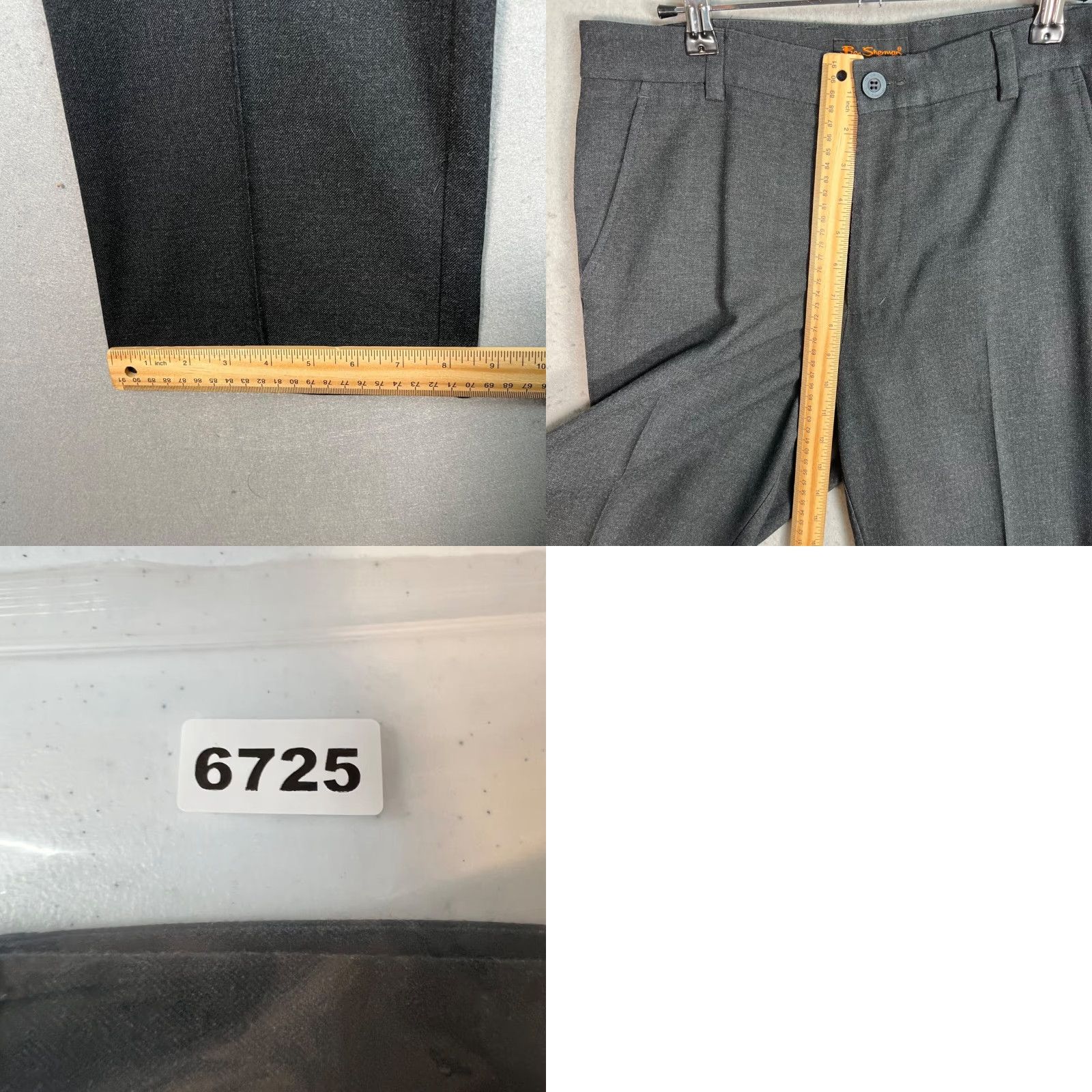 Ben Sherman Ben Sherman Mens Pants Dress Pants 31 Short Gray Straight Leg Inseam 29 Polyester Viscose Flat Front 8/10 Vintage Official Measurements Size US 31 - 8 Thumbnail