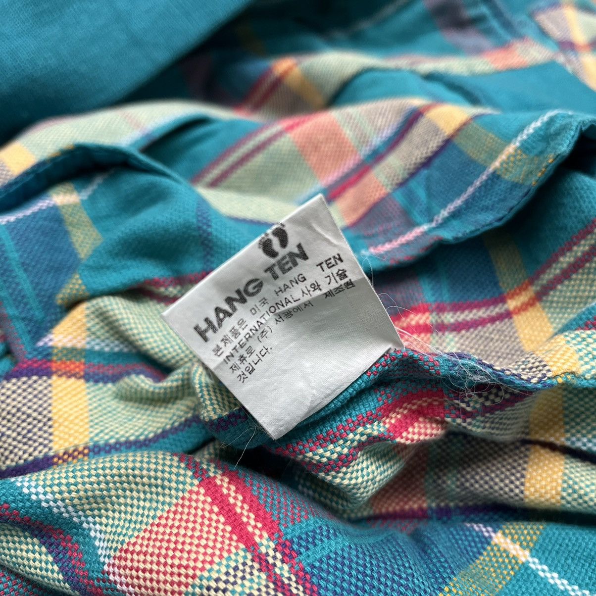 Hang Ten × Vintage Vintage 80s Hang Ten Monkey Jacket Plaid Tartan Size US L / EU 52-54 / 3 - 7 Thumbnail