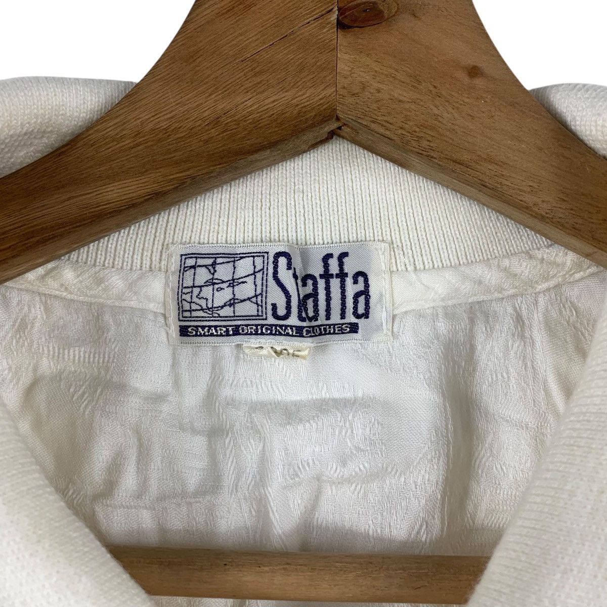 Vintage Vintage STAFFA JAPAN Embroidered Logo Polo Tee Shirt Top Size M / US 6-8 / IT 42-44 - 8 Thumbnail