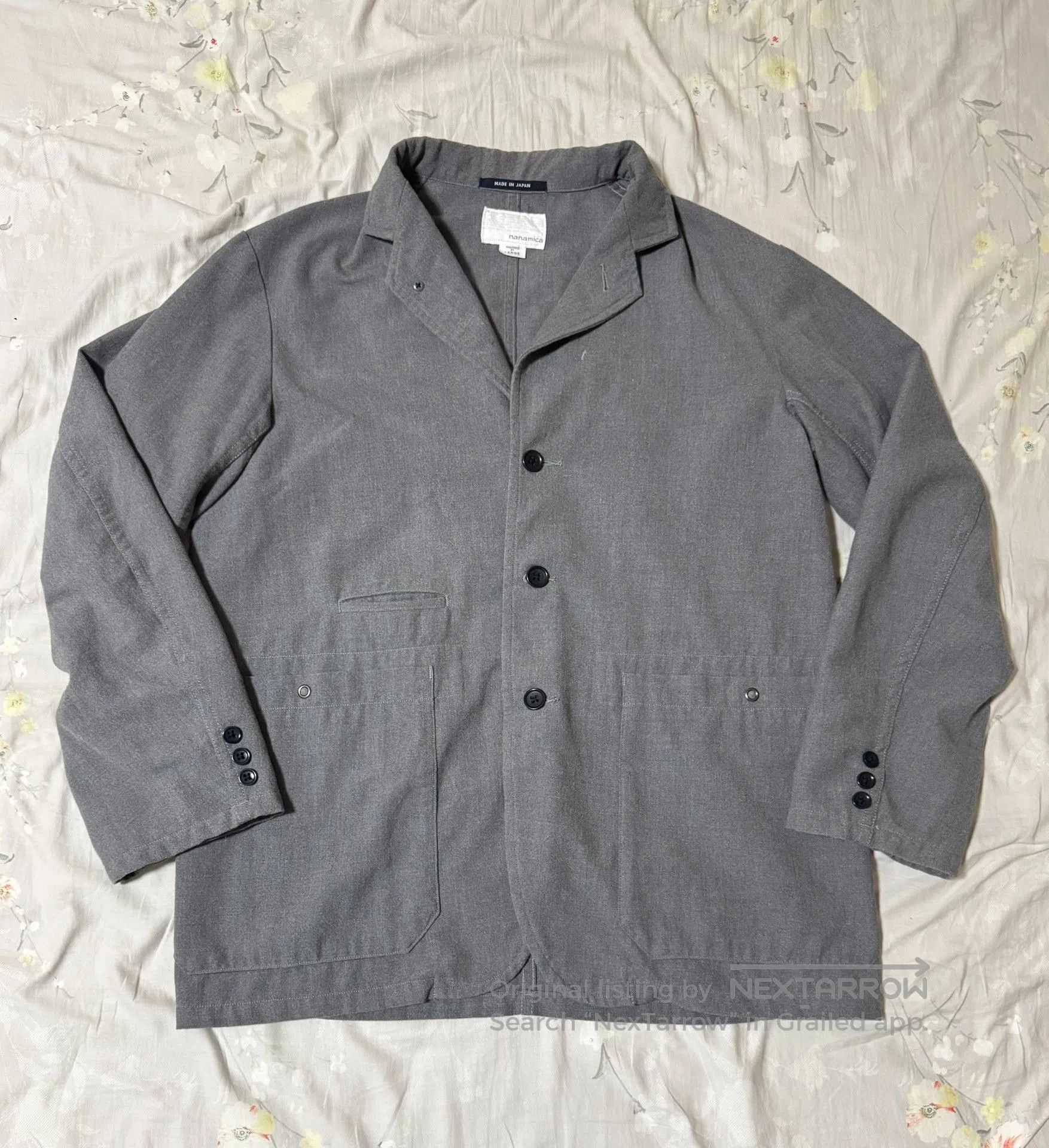 Nanamica nanamica 23SS Gray Wool-Blend Blazer. Size US L / EU 52-54 / 3 - 1 Thumbnail