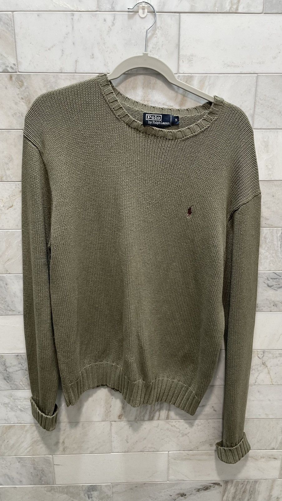 Polo Ralph Lauren Green polo ralph lauren knitted crewneck Size US M / EU 48-50 / 2 - 1 Thumbnail