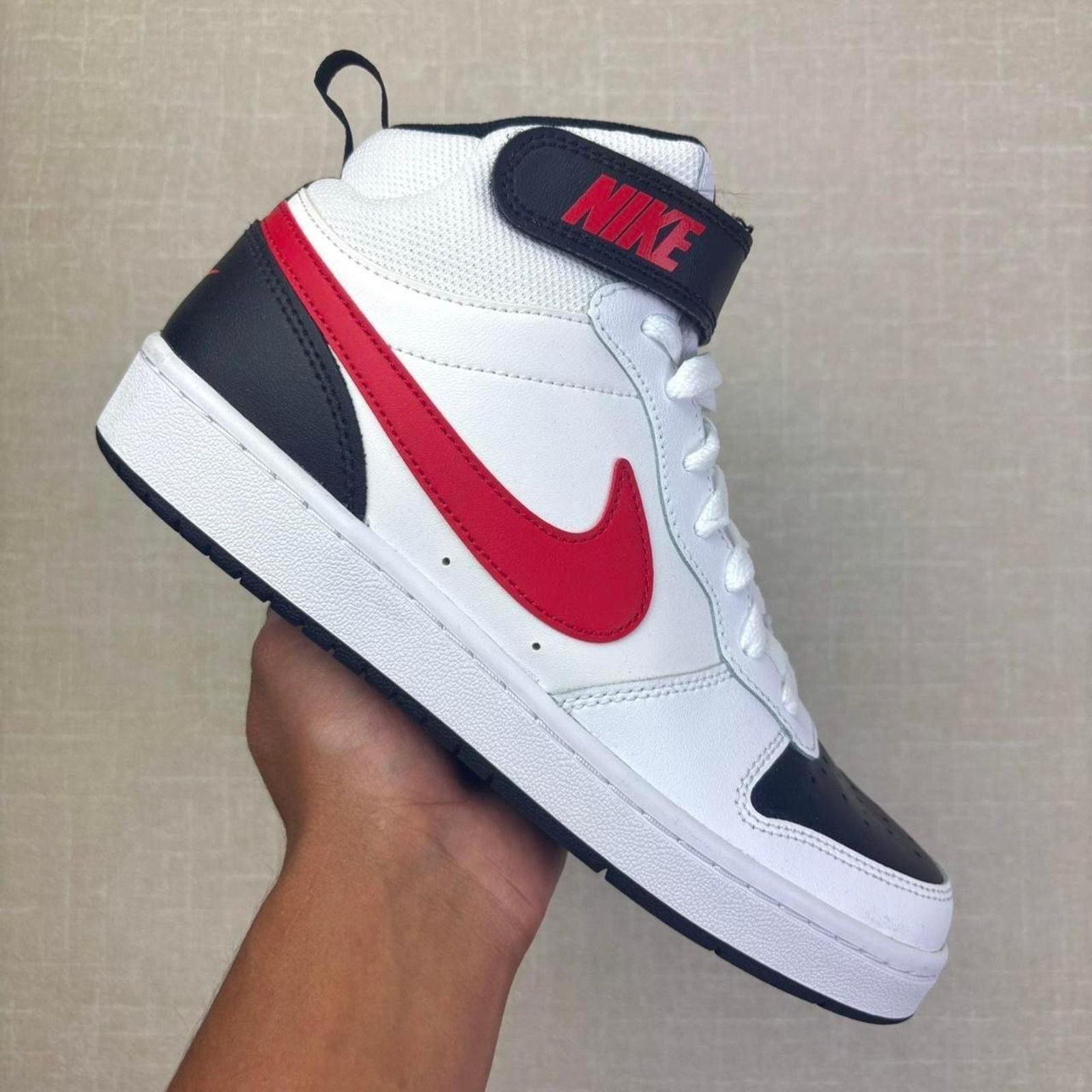 Nike 🌹 Nike Court Borough Mid 2 “White University Red” 7.5W Size US 7.5 / IT 37.5 - 1 Thumbnail