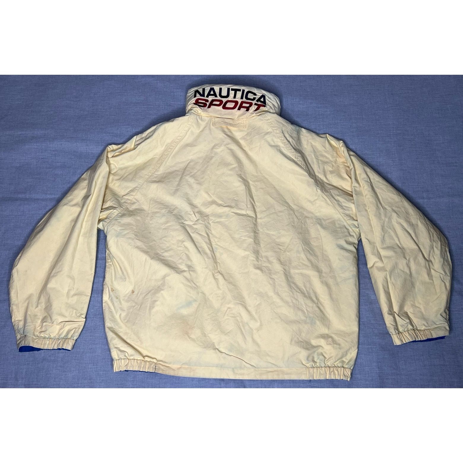 Nautica × Vintage Vintage 90s Nautica Sport Reversible Blue and Yellow Jacket Size US XL / EU 56 / 4 - 3 Thumbnail