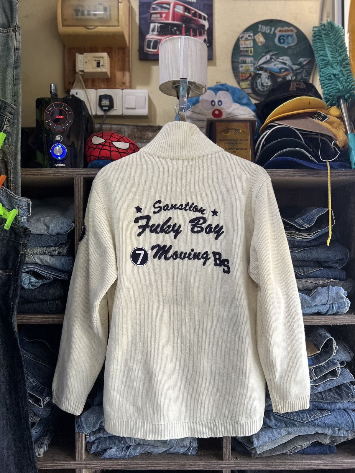 Japanese Brand 🔥Danbury Fuky Boy Knit Zipper Jacket Size US S / EU 44-46 / 1 - 3 Thumbnail