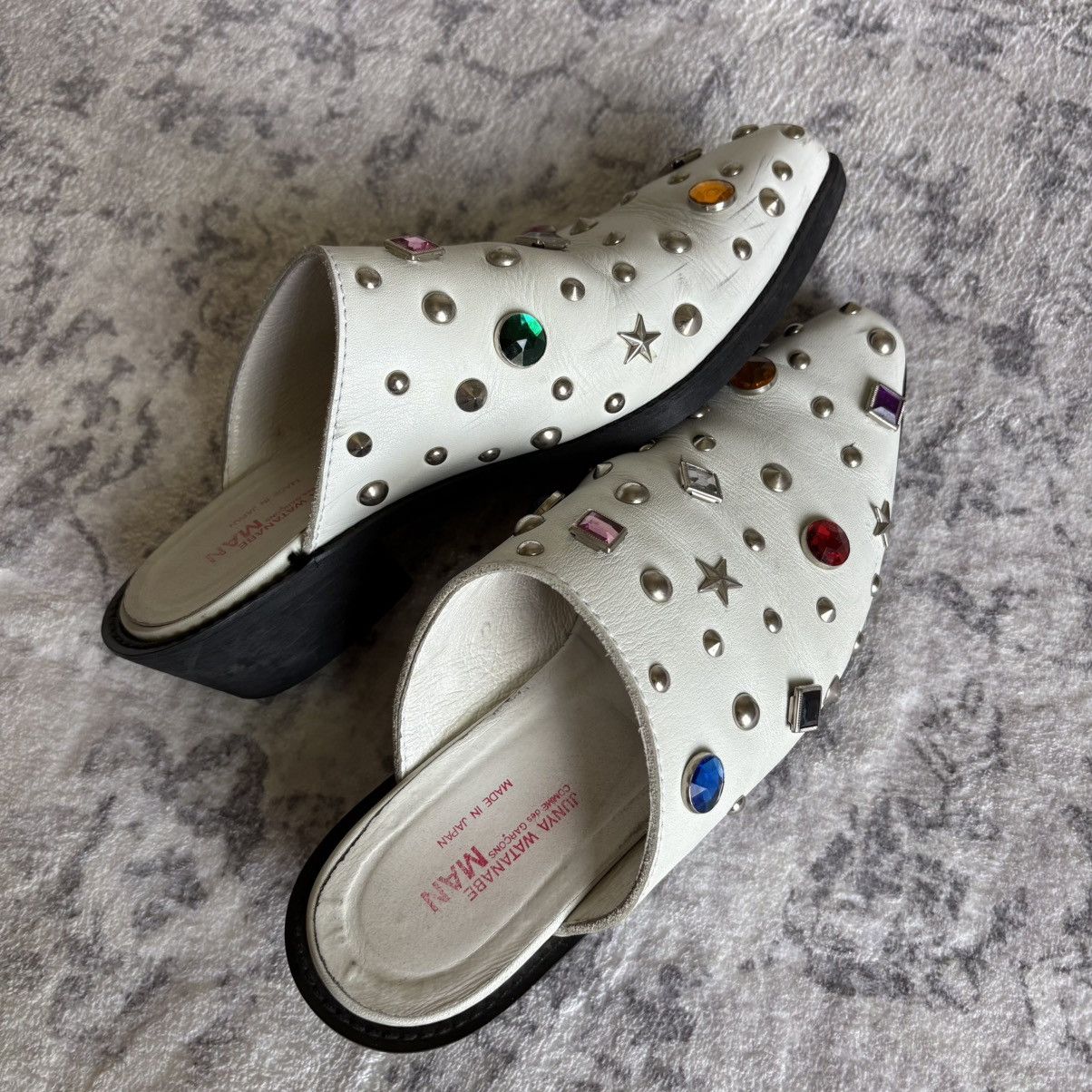 Junya Watanabe Junya Watanabe AW02 Jewel Studded Mules White | M Size US 7 / EU 40 - 5 Thumbnail