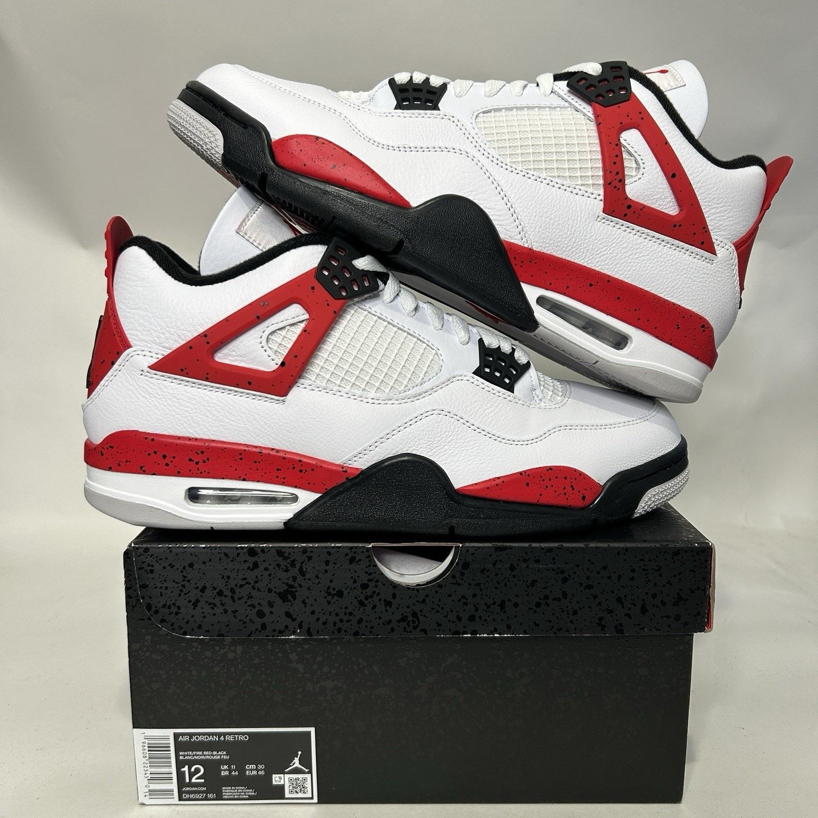 Jordan Brand Nike Air Jordan 4 Retro “Red Cement” Size US 12 / EU 45 - 1 Thumbnail