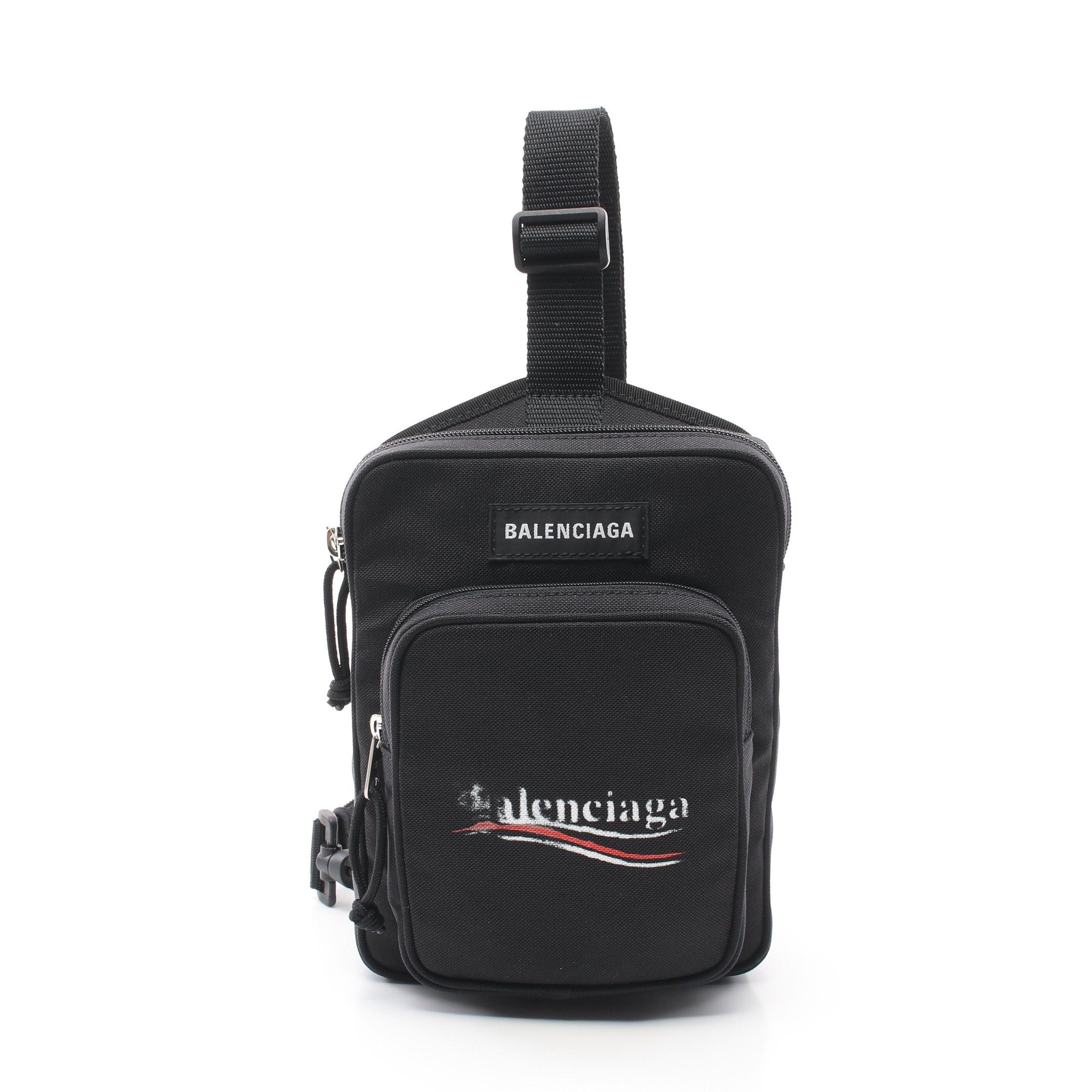 Balenciaga Balenciaga Explorer Body Bag Nylon Canvas Black Size ONE SIZE - 1 Thumbnail