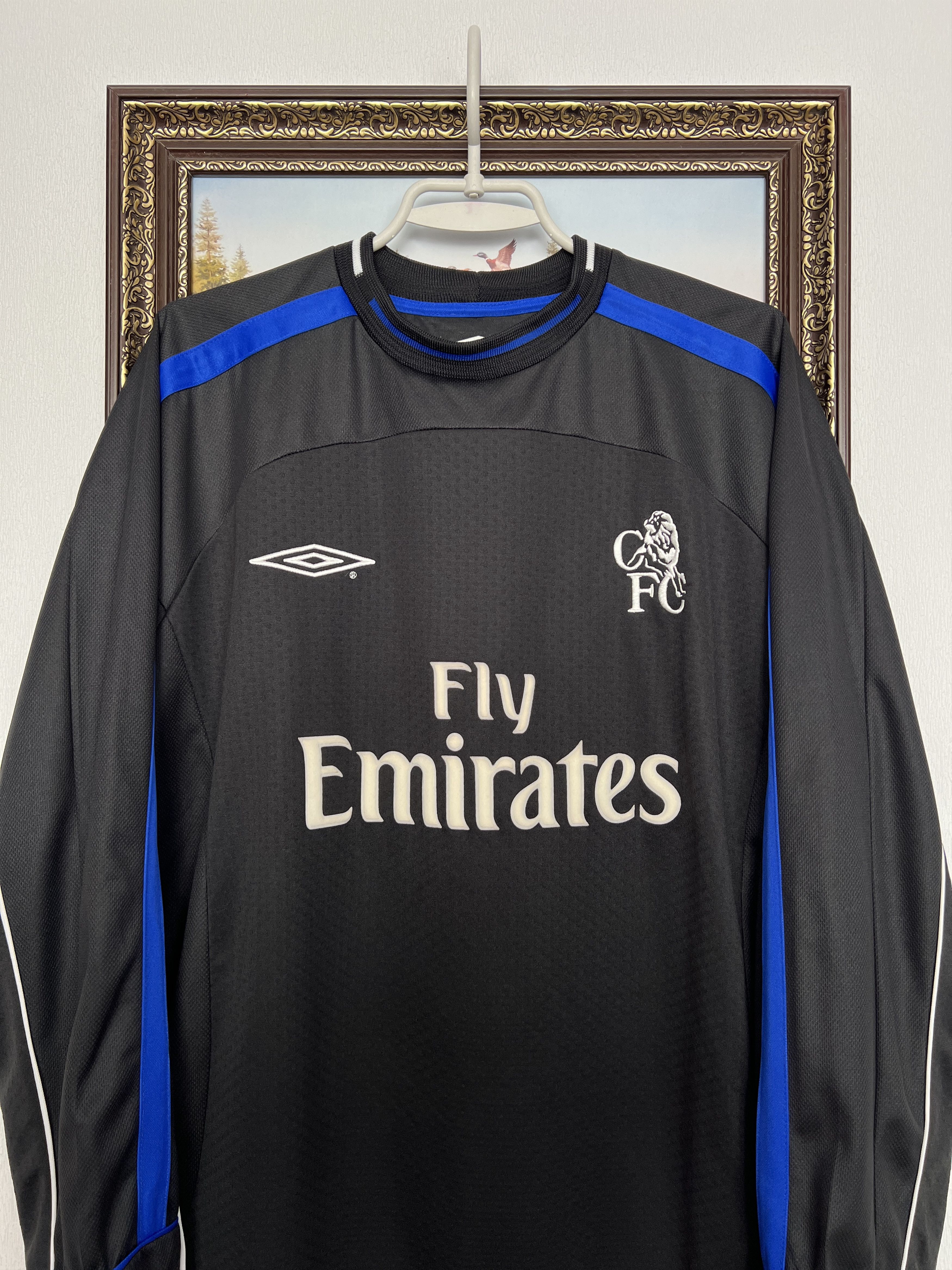 Umbro Chelsea Away football shirt Soccer Long Sleeve Jersey Trikot Size US M / EU 48-50 / 2 - 2 Thumbnail