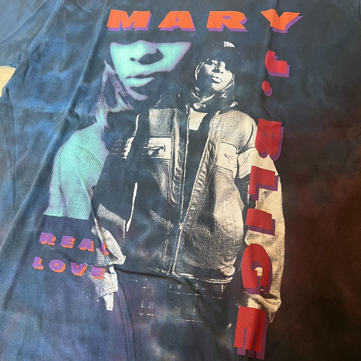 Band Tees × Rap Tees Mary J. Blige Real Love Tee Size US M / EU 48-50 / 2 - 2 Thumbnail