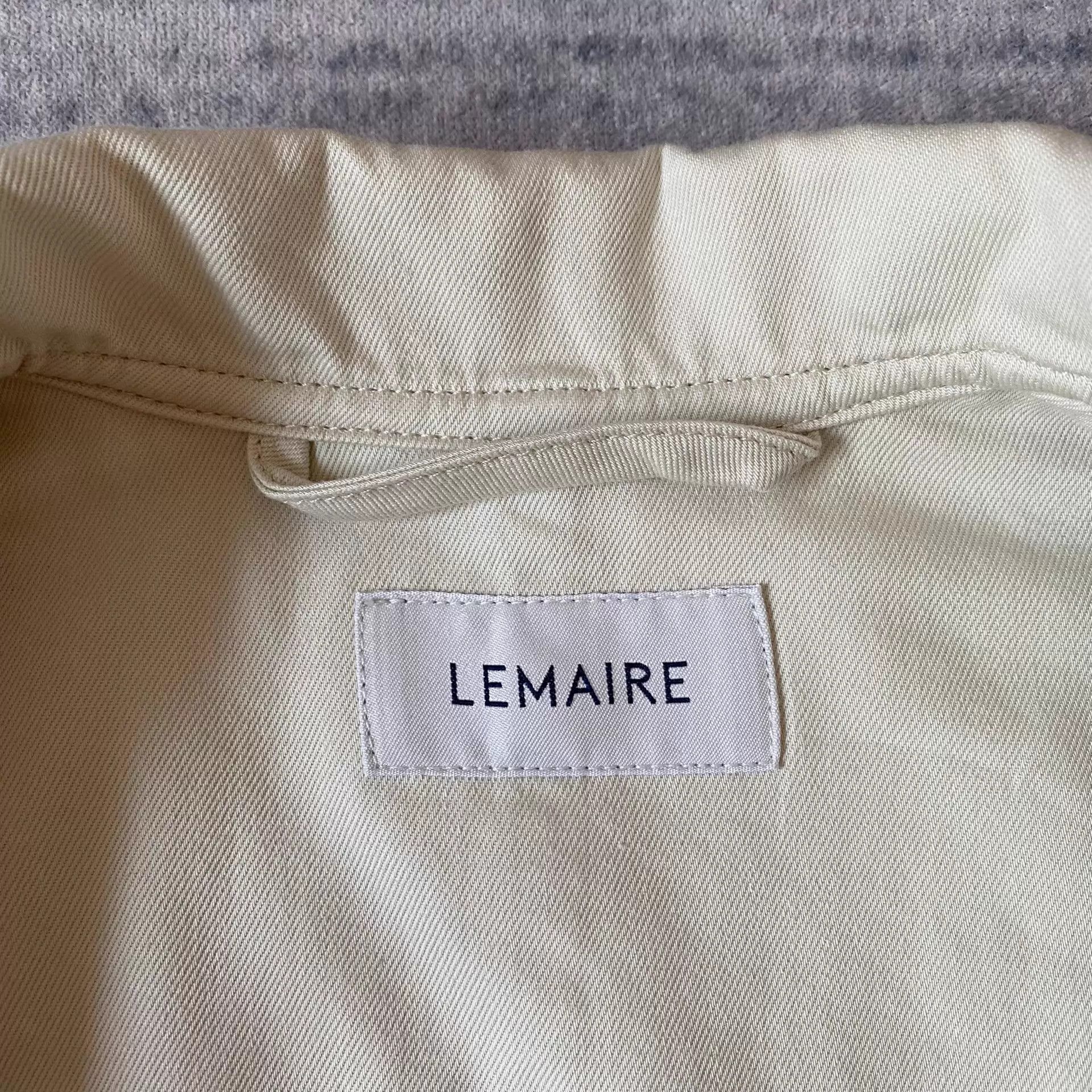 Lemaire Lemaire Cream Boxy Multi-Pocket Utility Shirt Jacket Size US S / EU 44-46 / 1 - 4 Thumbnail