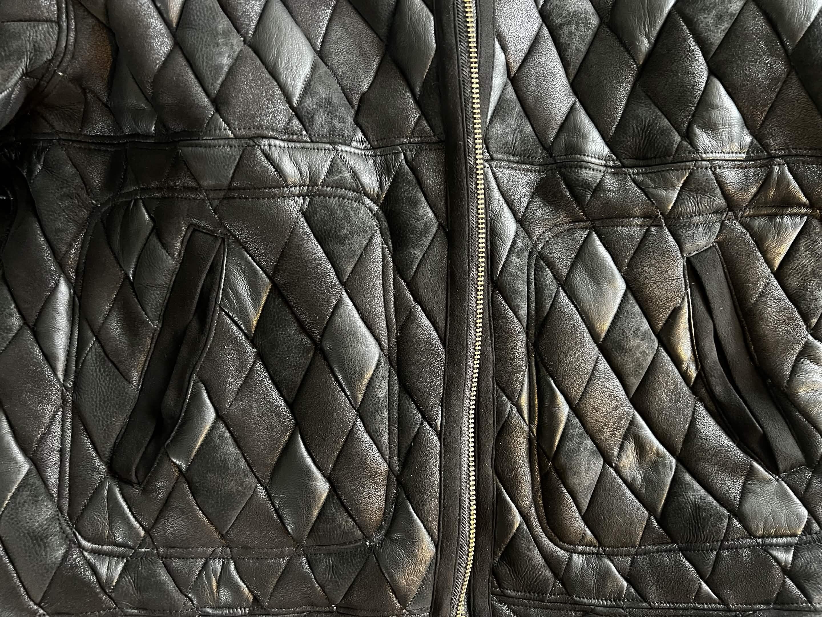 KUON KUON x McGregor Quilted Leather Flight Jacket Size US L / EU 52-54 / 3 - 4 Thumbnail