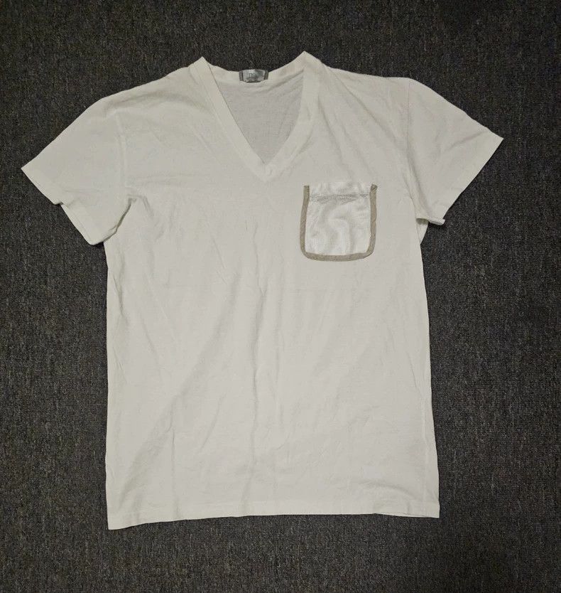 Dior Dior V-Neck Short Sleeve T-Shirt-yf Size US S / EU 44-46 / 1 - 1 Thumbnail