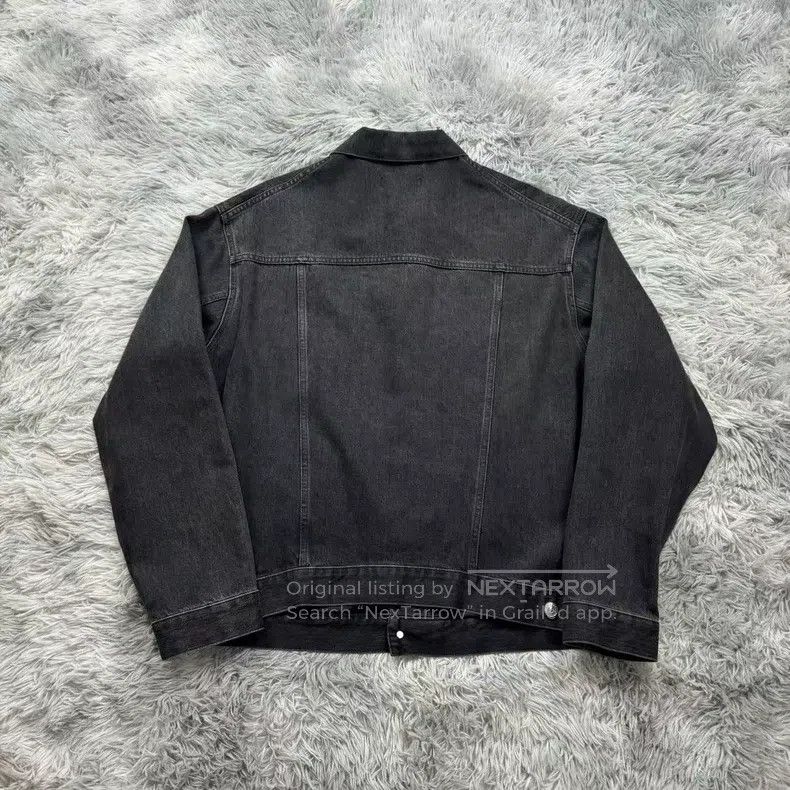 Balenciaga Balenciaga Embroidered Chest Letter Denim Jacket Size US S / EU 44-46 / 1 - 8 Thumbnail