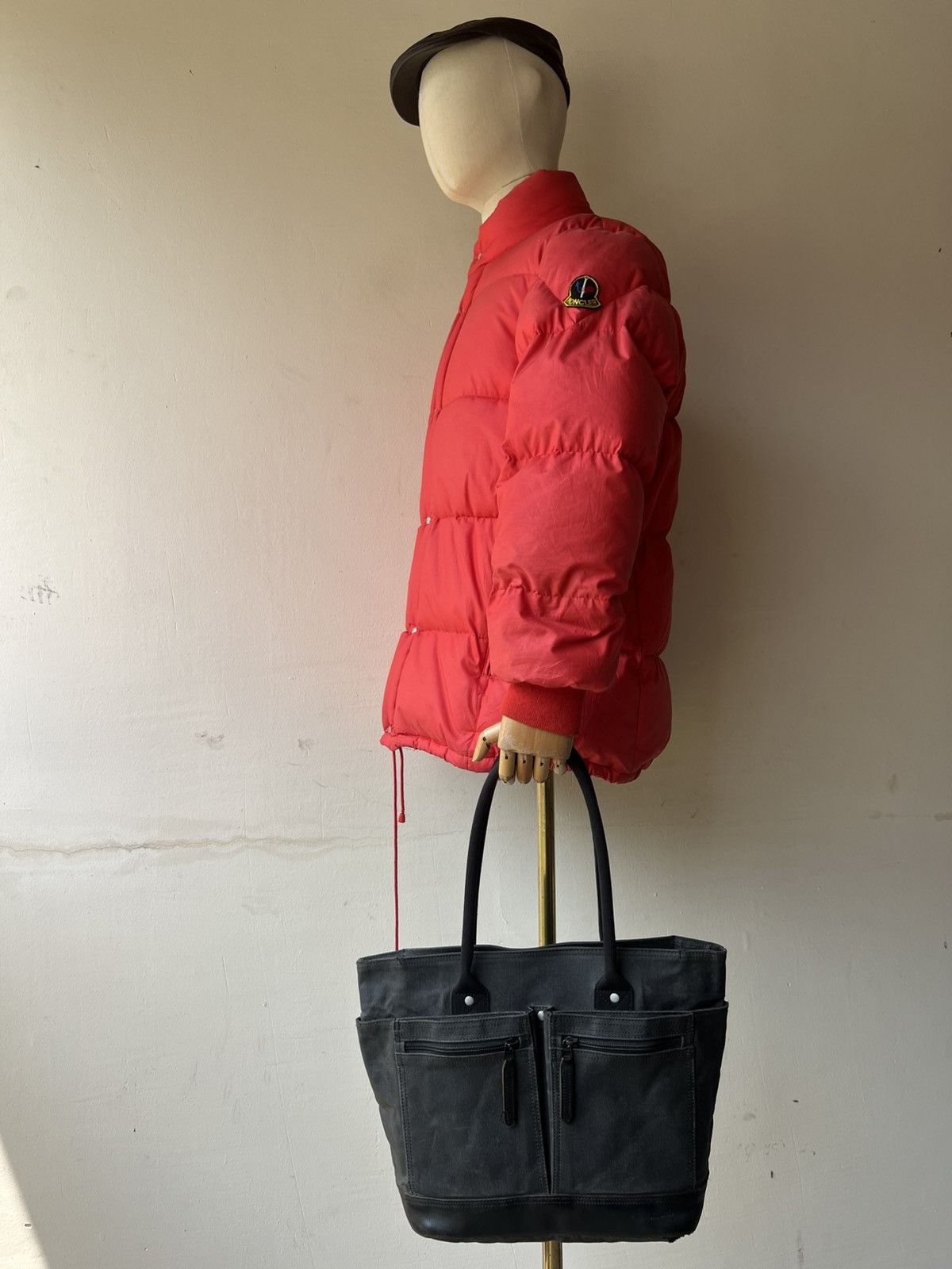 Porter Porter Yoshida Distress Faded Waxed Canvas Leather Tote Bag Size ONE SIZE - 1 Thumbnail