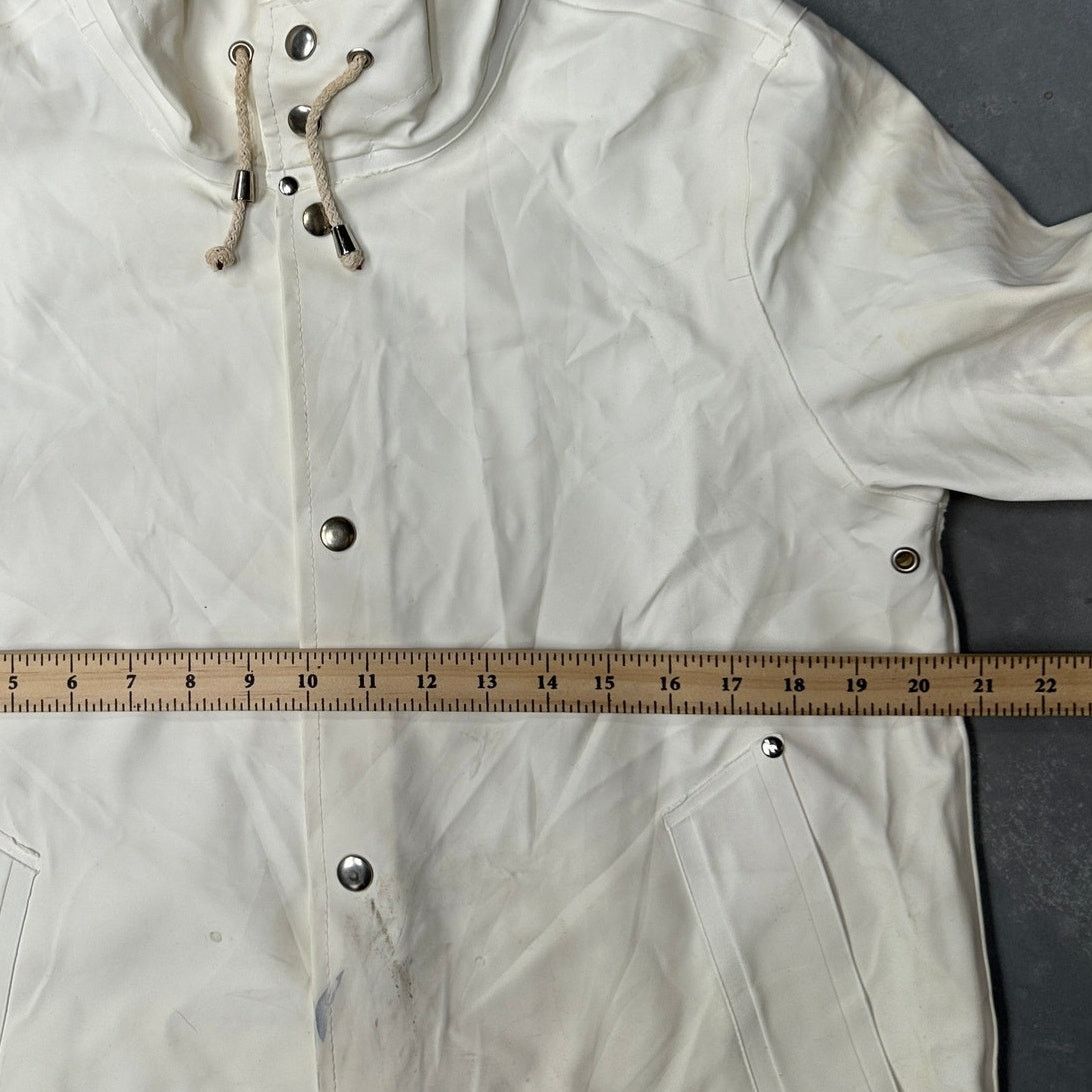 Stutterheim Stutterheim Goteborg Coat Raincoat Womens XS White Hooded Size XS / US 0-2 / IT 36-38 - 6 Thumbnail